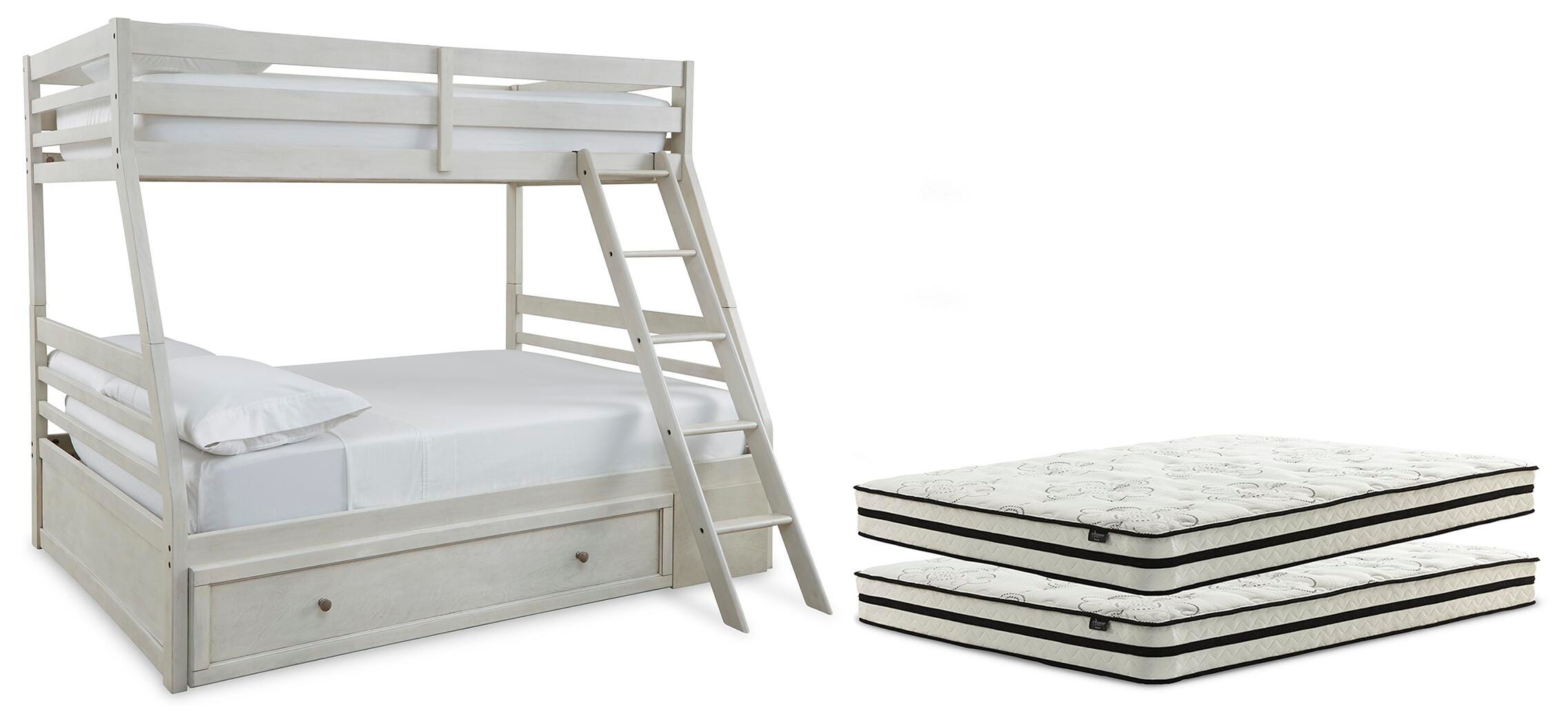 Robbinsdale Twin over Full with Storage and Mattresses - image 1
