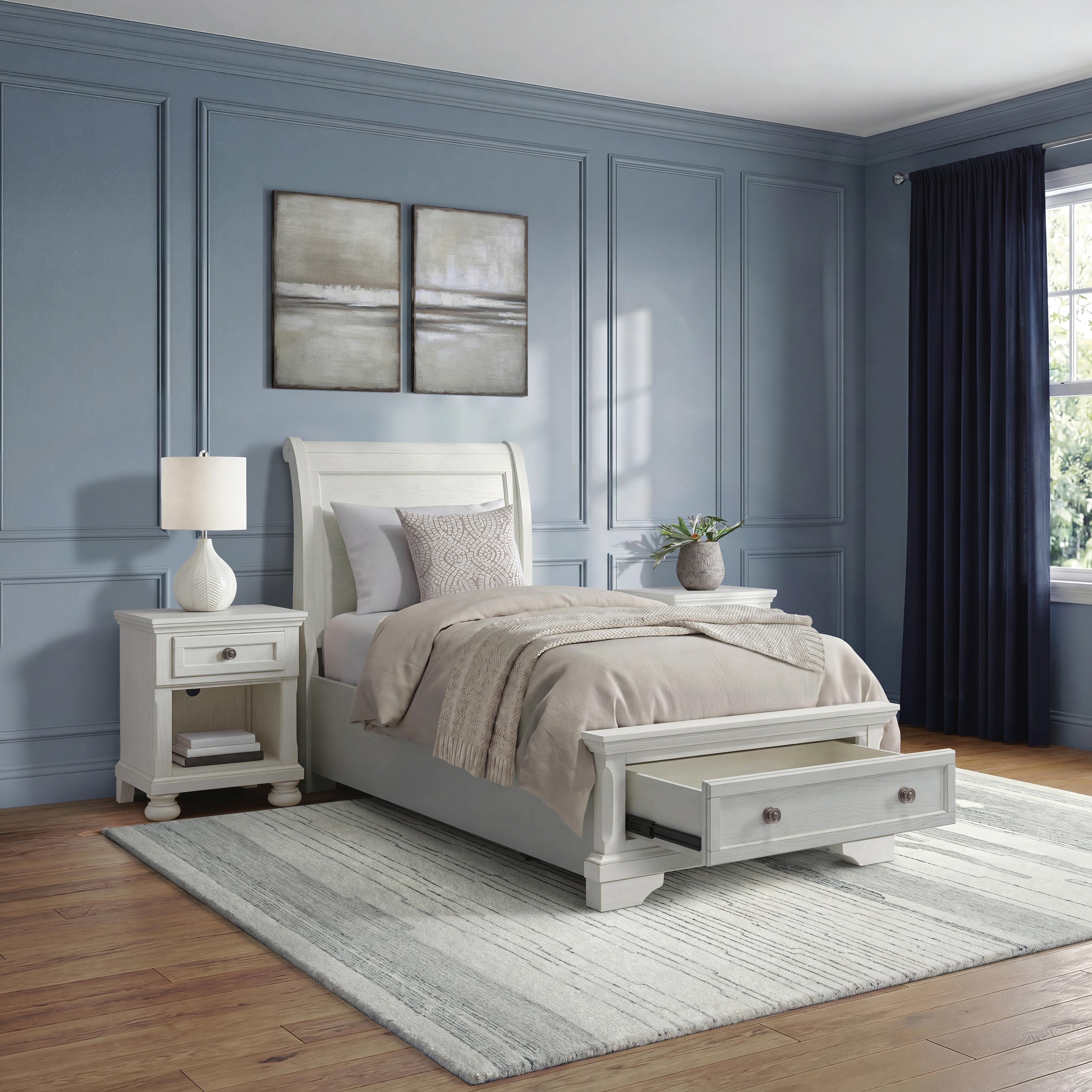 Robbinsdale Twin Storage Footboard with Roll Slats, , large