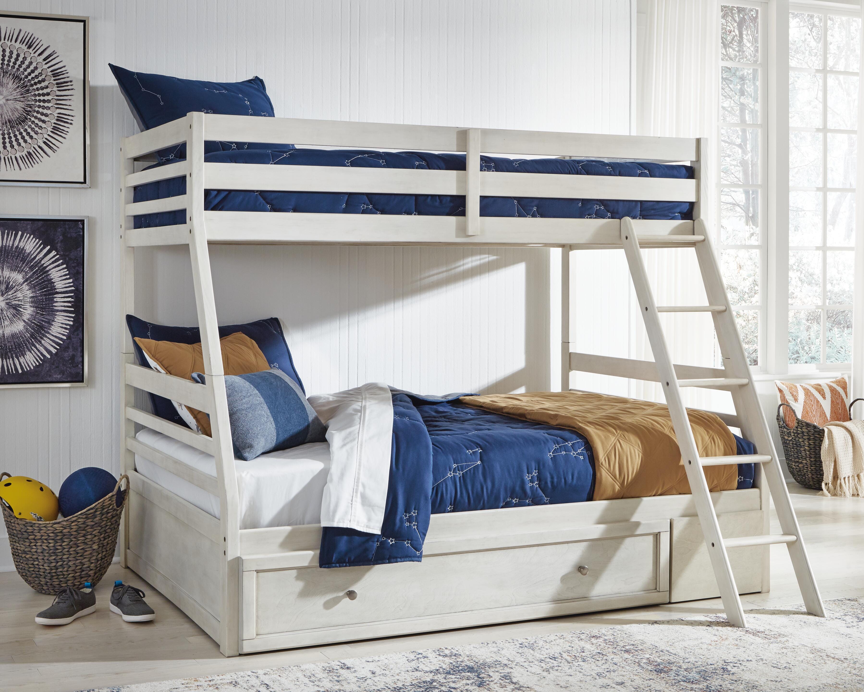 Robbinsdale Twin over Full Bunk Bed with Storage, , rollover