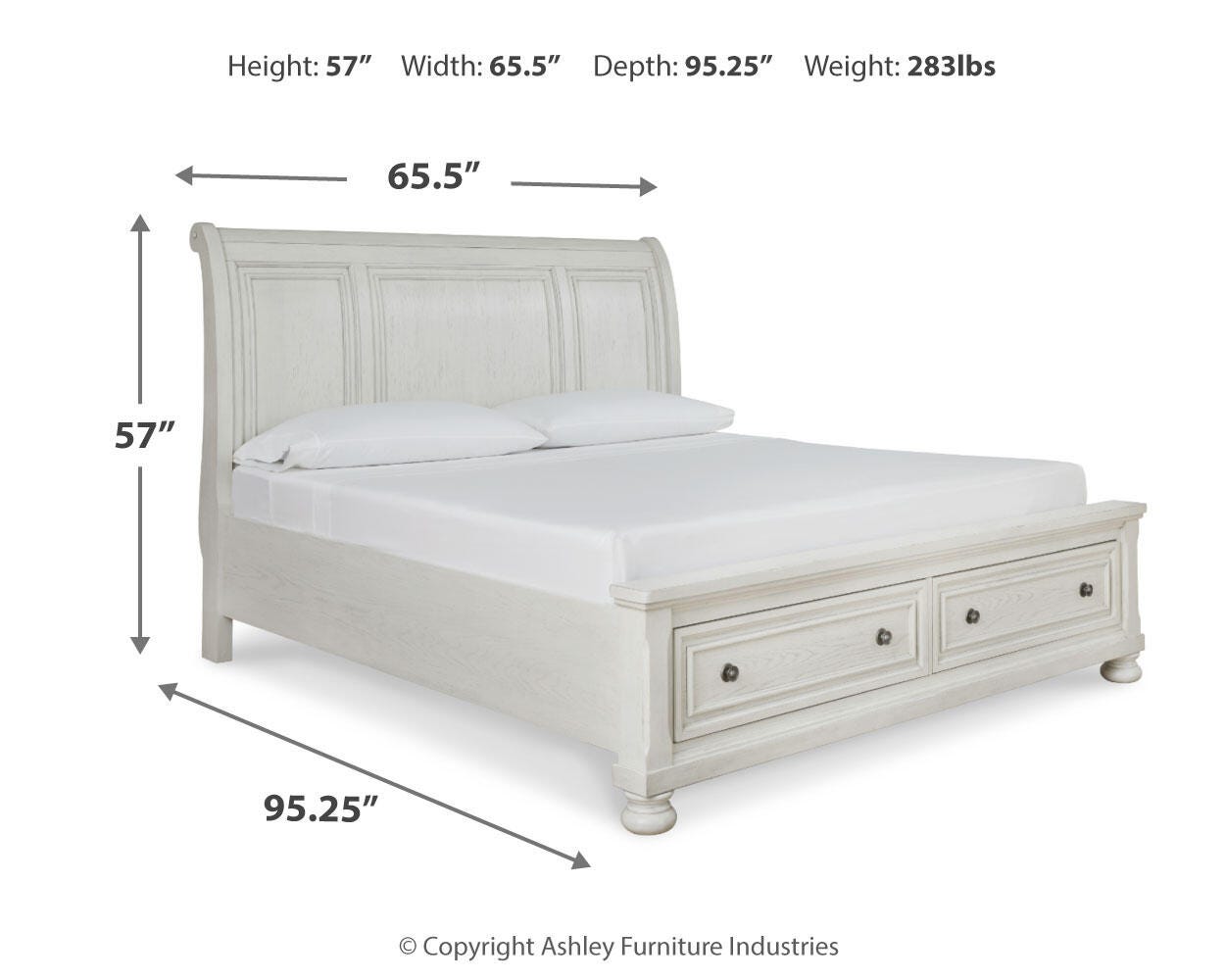 Robbinsdale Queen Sleigh Bed with Storage - image 4