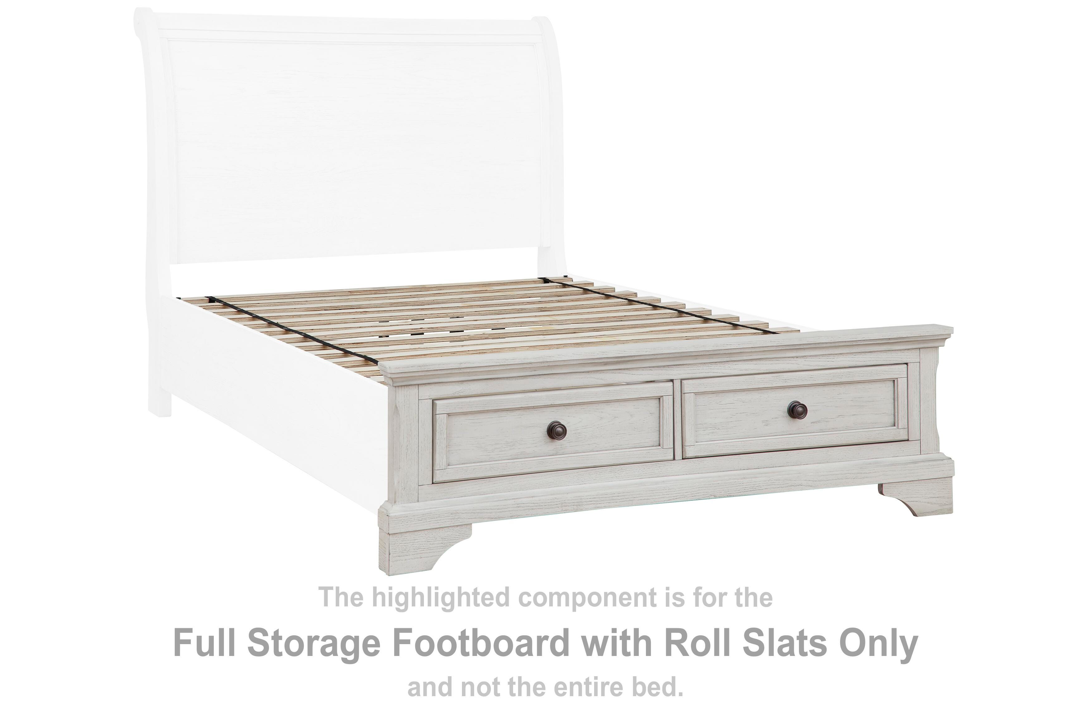 Robbinsdale Full Storage Footboard with Roll Slats - image 2