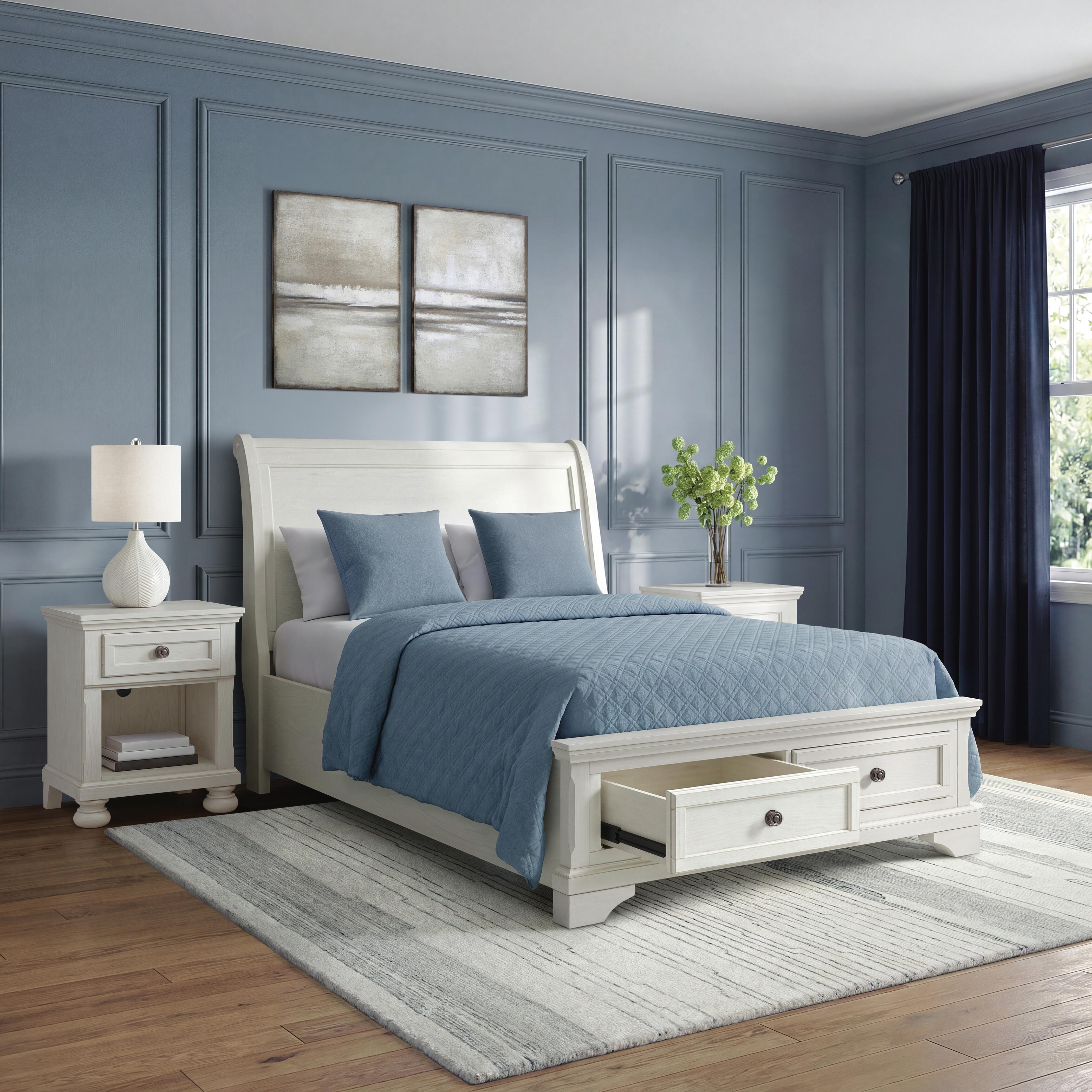 Robbinsdale Full Storage Footboard with Roll Slats, , large