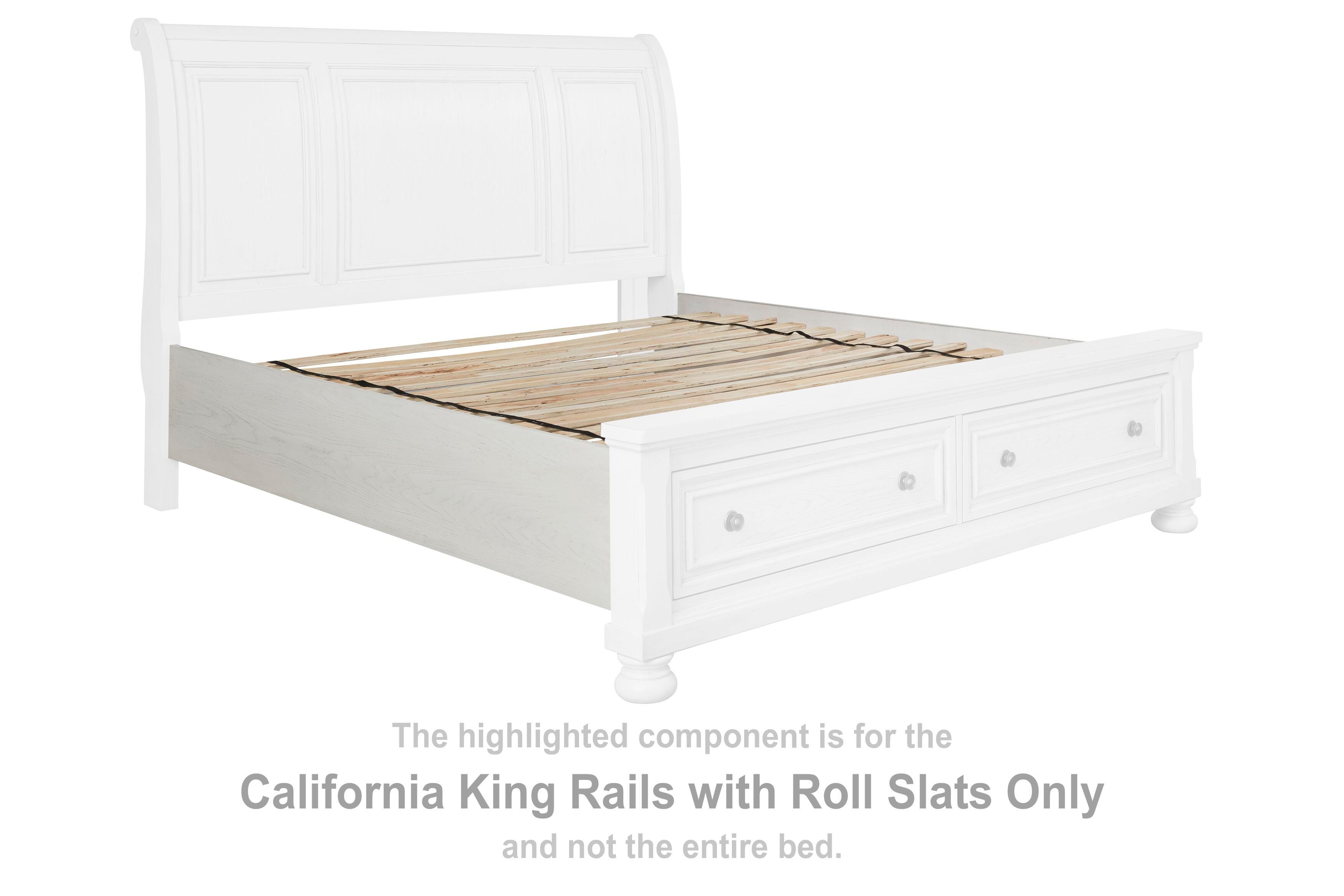 Robbinsdale California King Rails with Roll Slats, , large