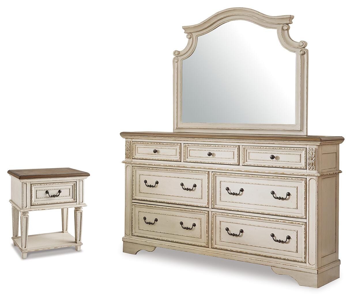 Realyn Dresser, Mirror and Nightstand - image 1