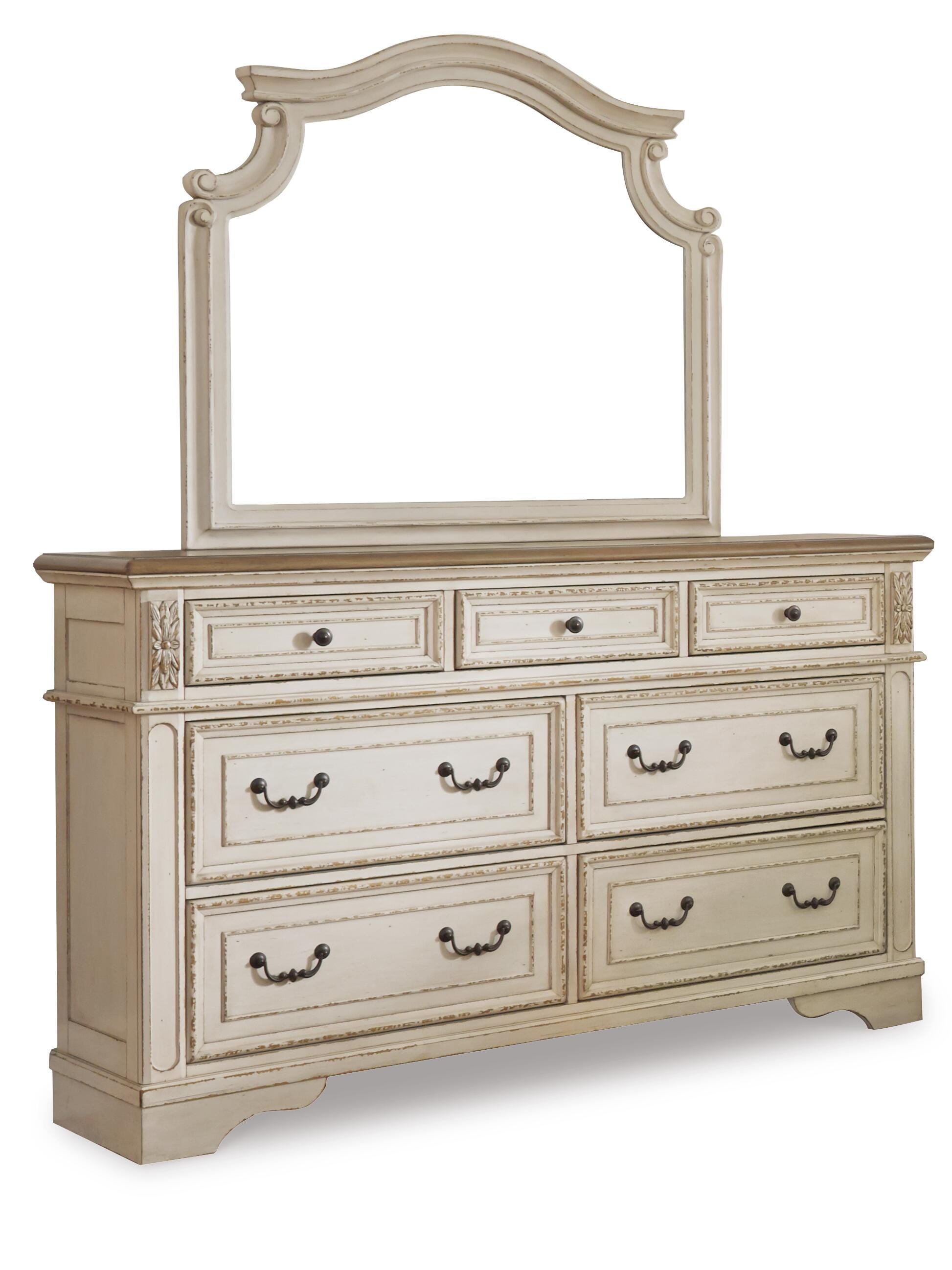 Realyn King Bed with Mirrored Dresser and Nightstand - image 2