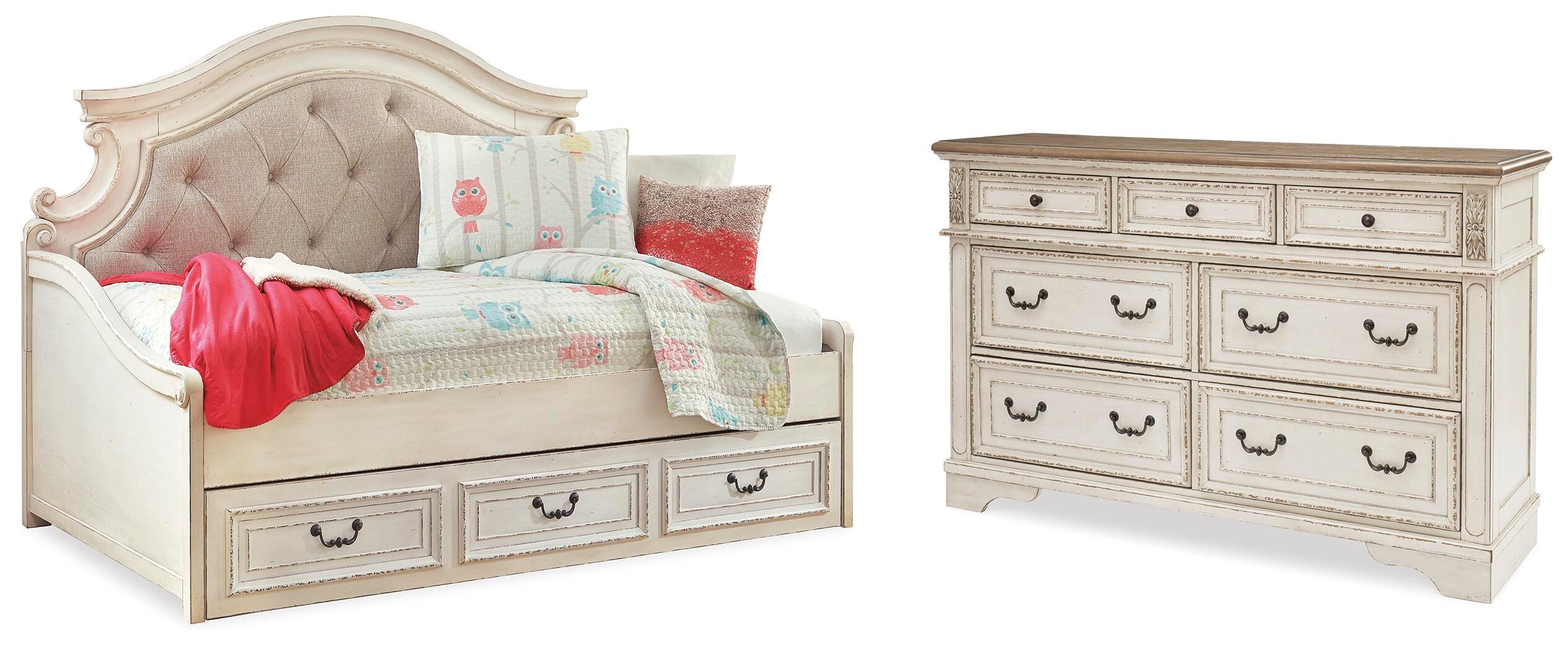 Realyn Twin Storage Day Bed and Dresser - image 1