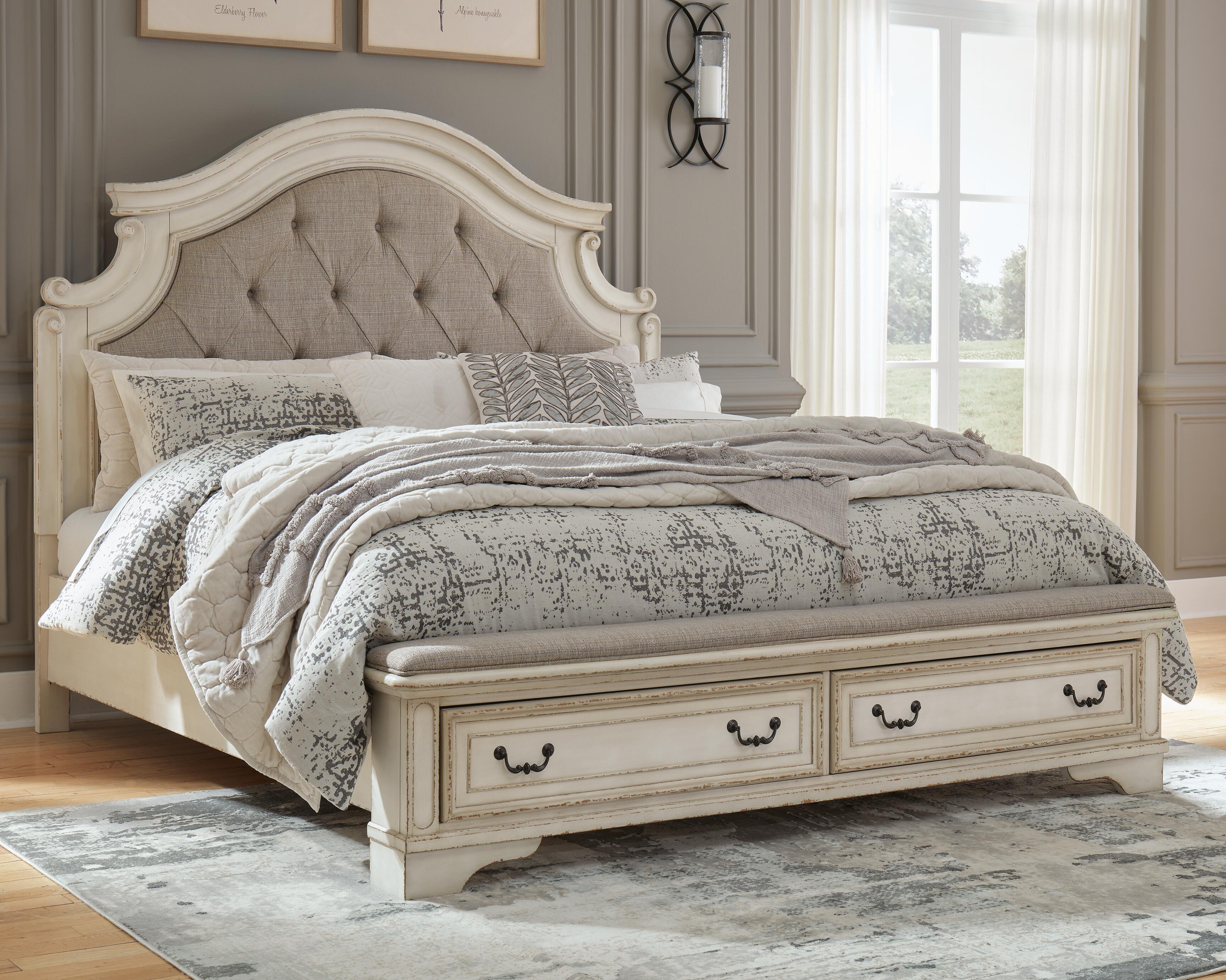 Realyn King Upholstered Storage Bed, Two-tone, rollover