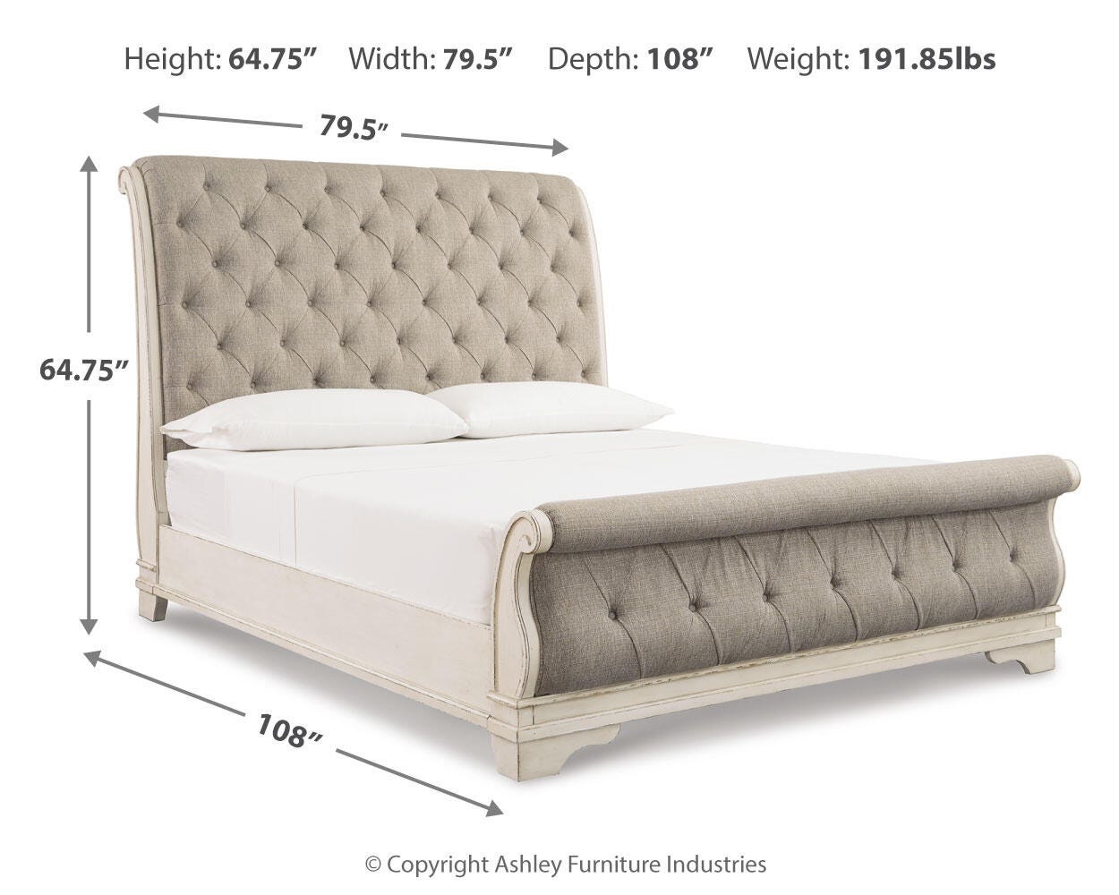Realyn California King Sleigh Bed - image 4