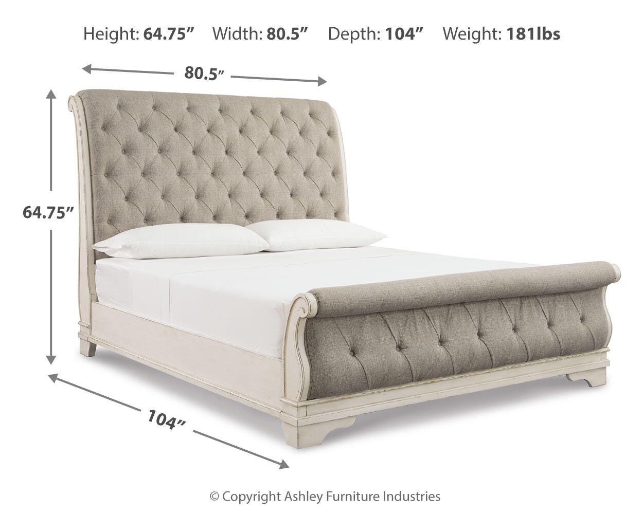 Realyn King Sleigh Bed - image 4