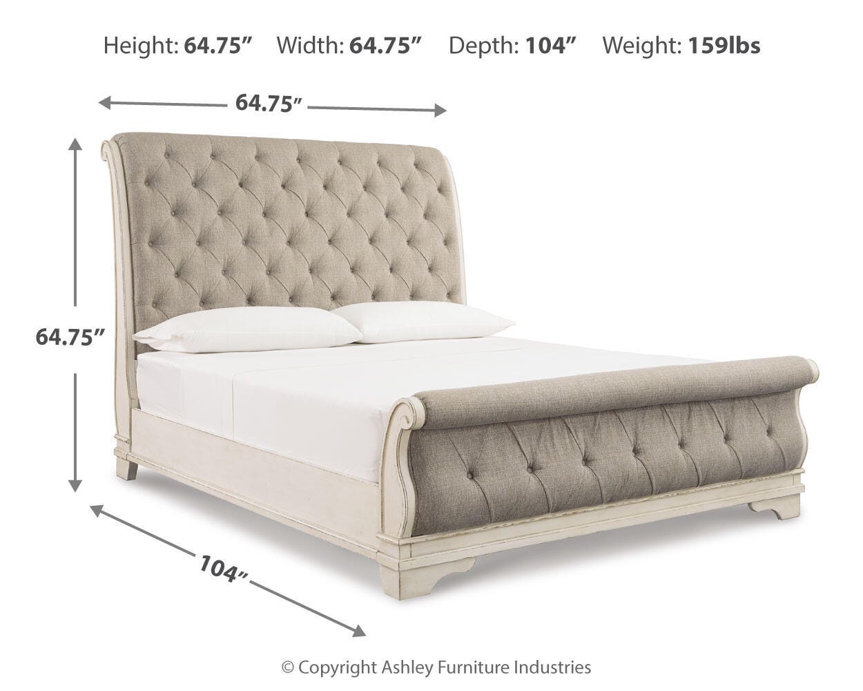 Realyn Queen Sleigh Bed - image 4