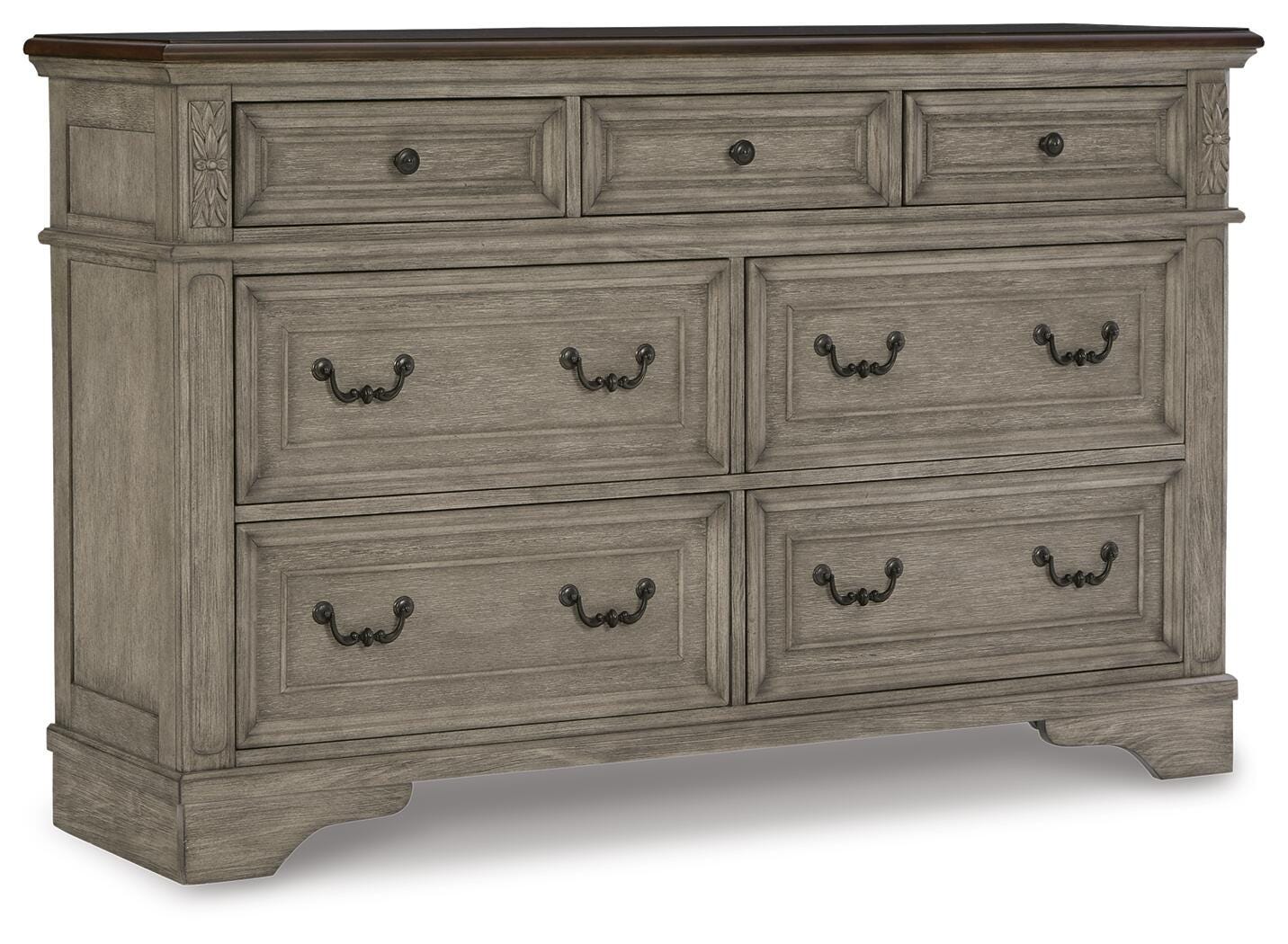 Lodenbay Queen Upholstered Panel Bed, Dresser and Nightstand - image 3
