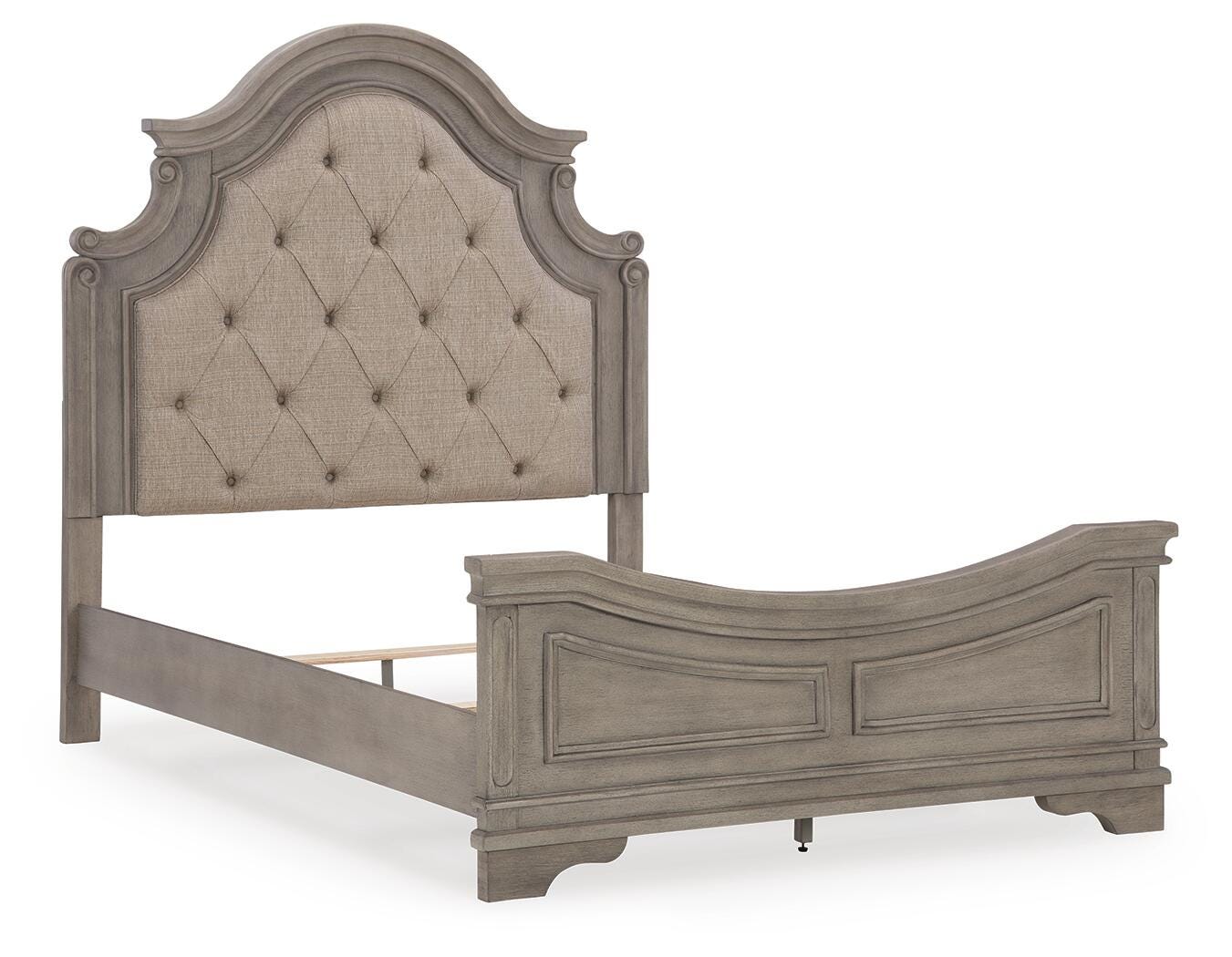 Cama Queen con paneles y mesita de noche Lodenbay - image 4