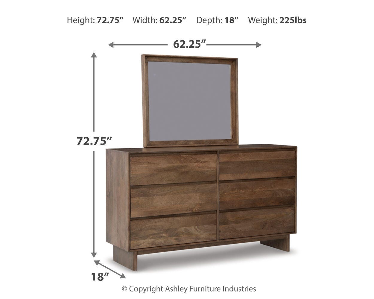 Isanti Dresser and Mirror - image 4