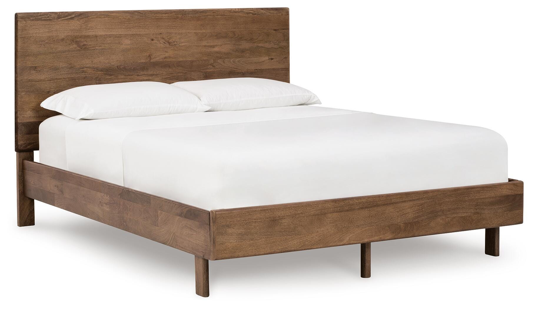 Isanti Queen Panel Bed, Light Brown, large