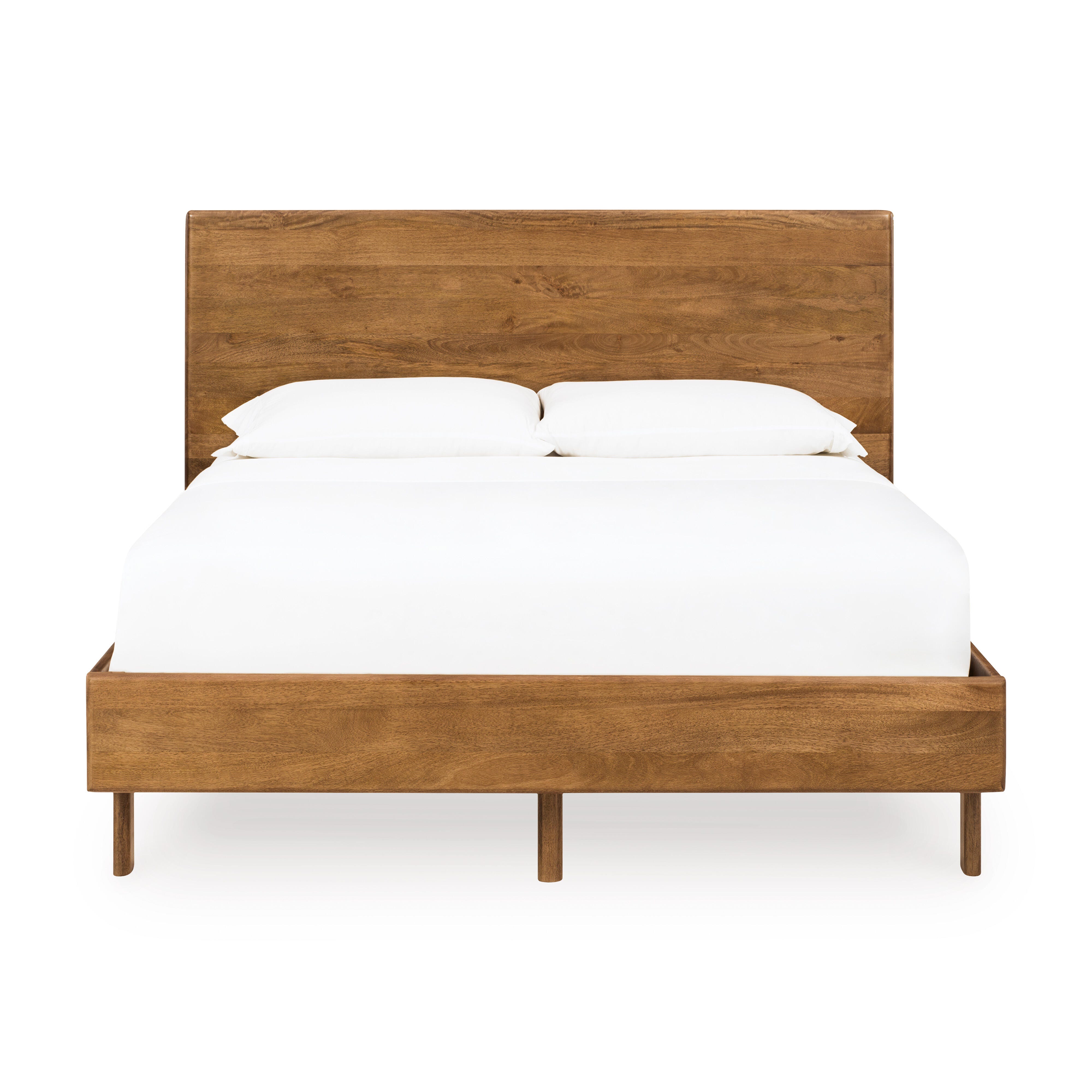 Isanti Queen Panel Bed, Light Brown, large