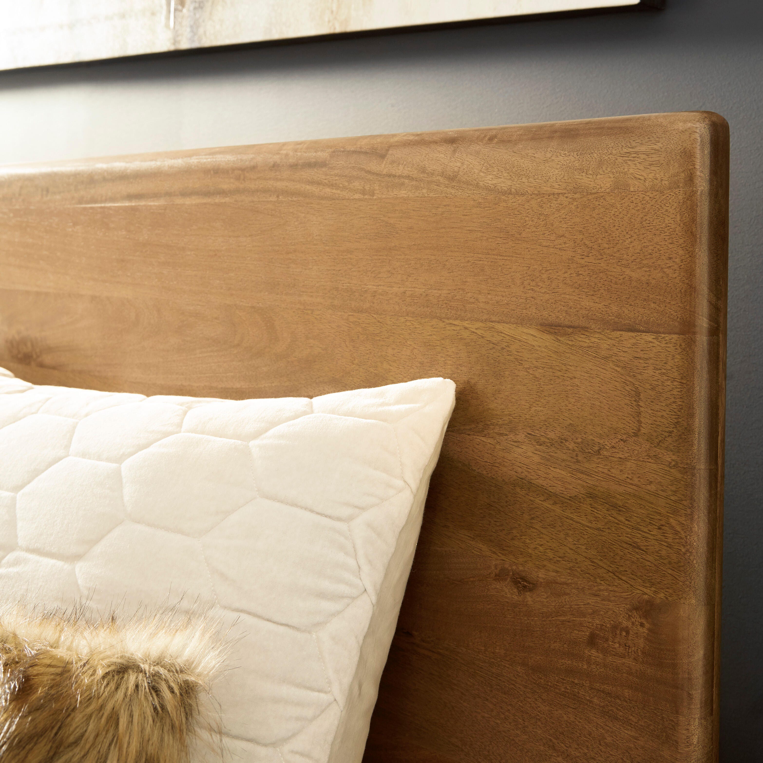 Isanti Queen Panel Bed, Light Brown, large
