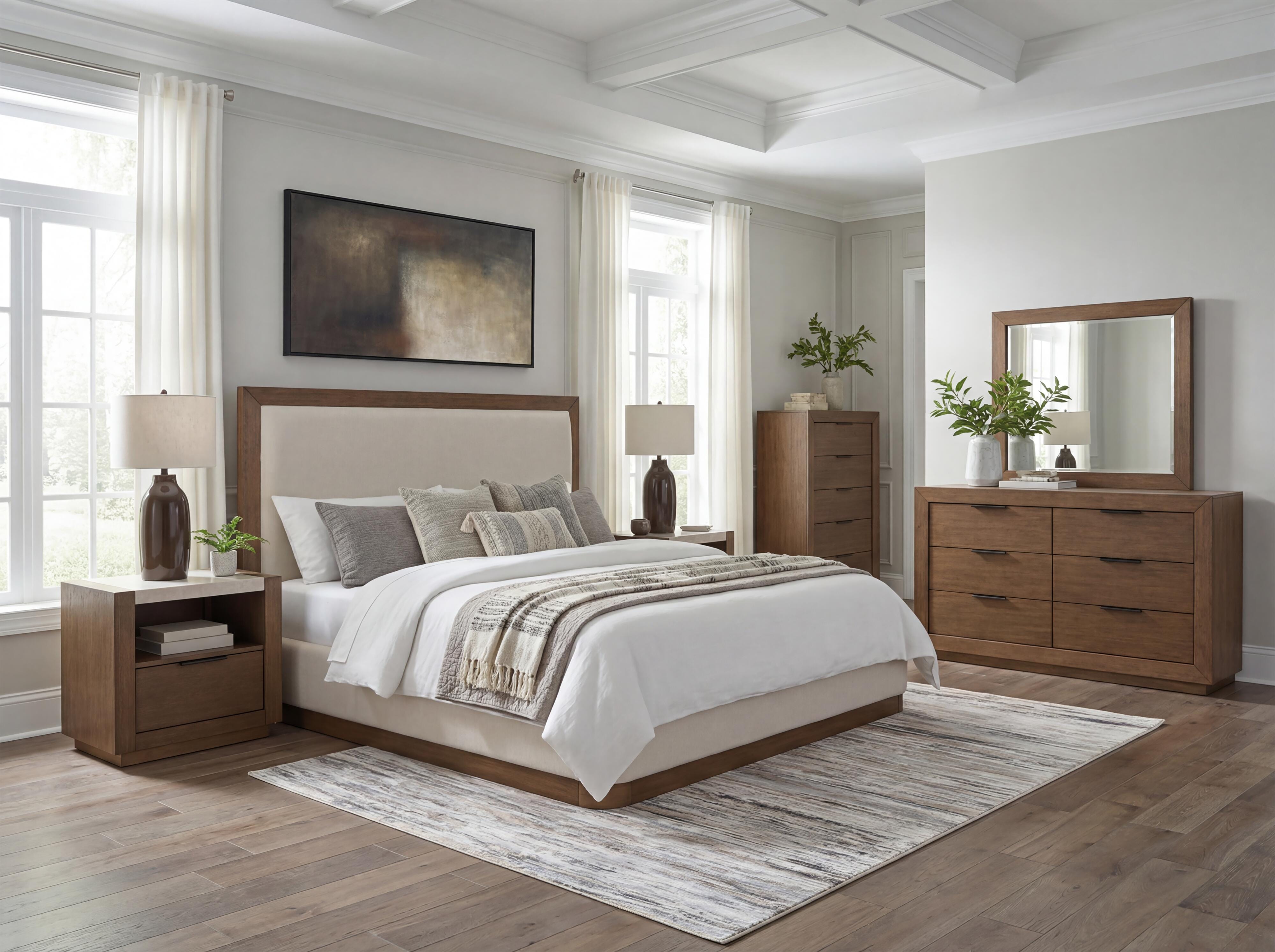 Hennington Queen Upholstered Bed - image 1