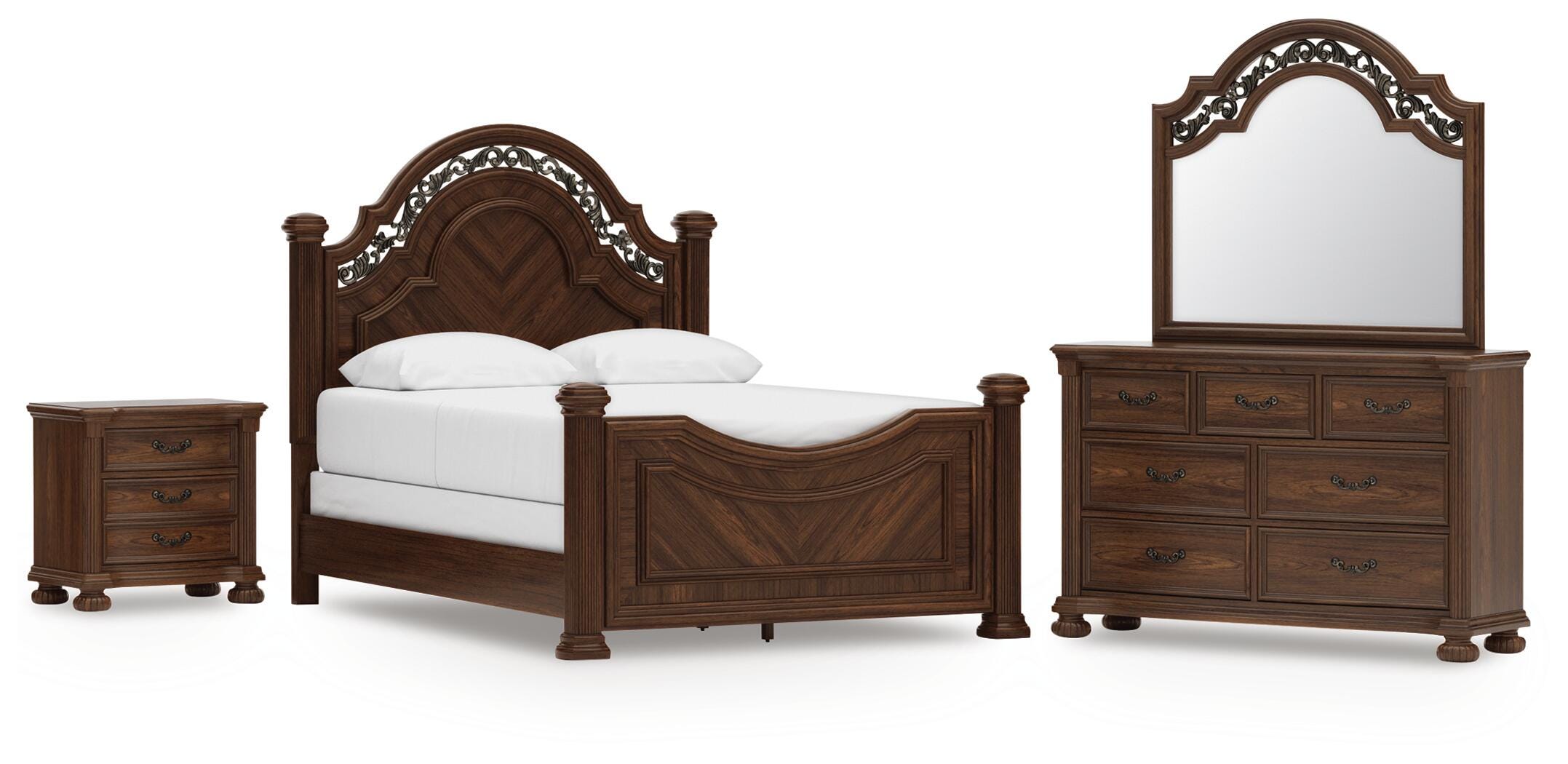 Lavinton Queen Poster Bed, Dresser, Mirror and Nightstand - image 1