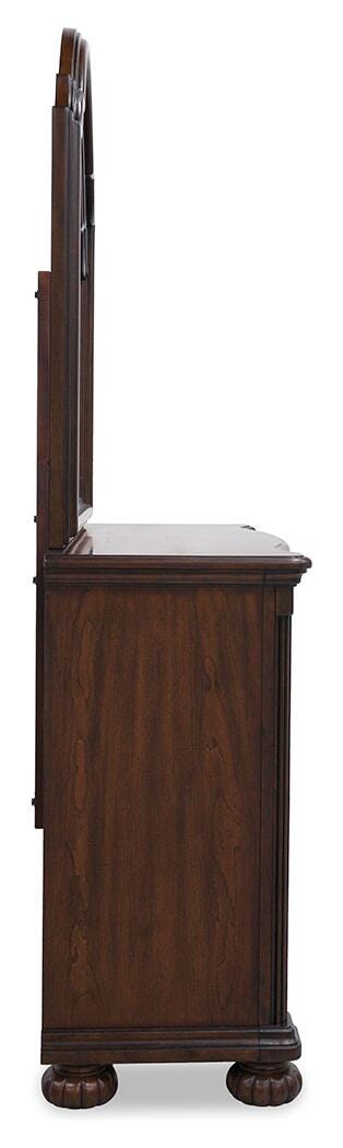 Cama con dosel Queen Lavinton, cómoda, espejo, chiffonier y 2 mesitas de noche - image 4