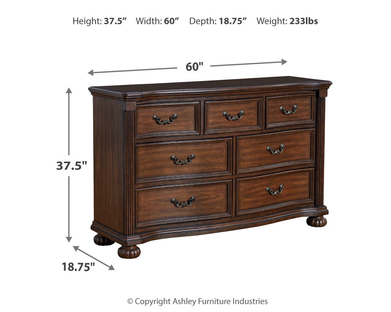 Lavinton 7 Drawer Dresser | Ashley
