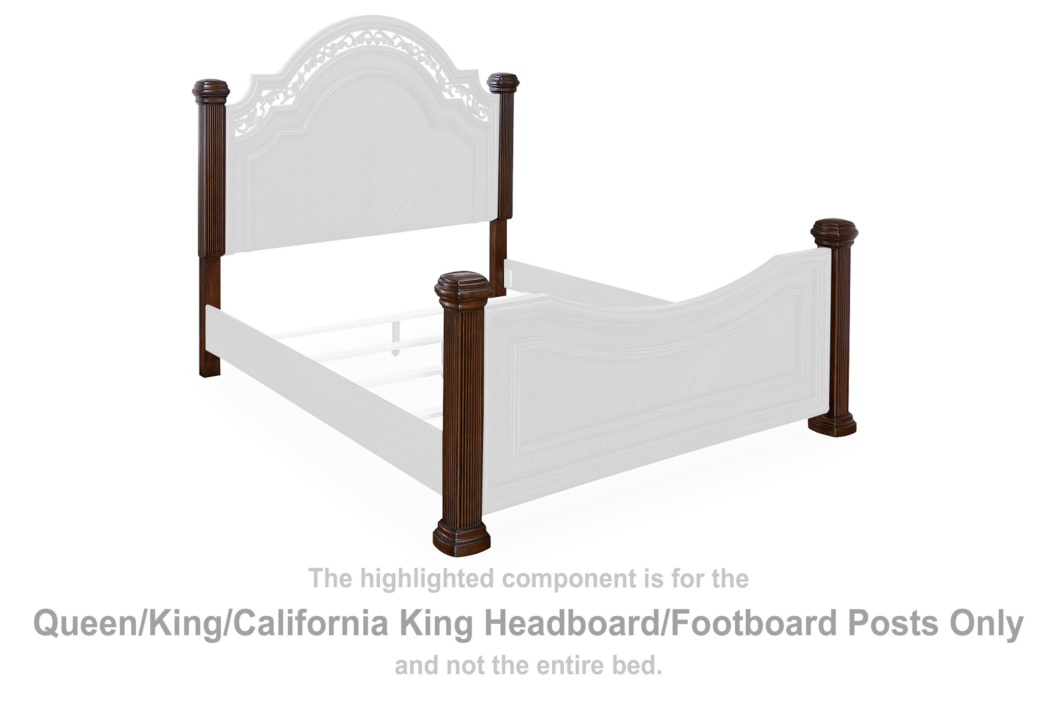 Lavinton Queen/King/California King Headboard/Footboard Posts - image 1