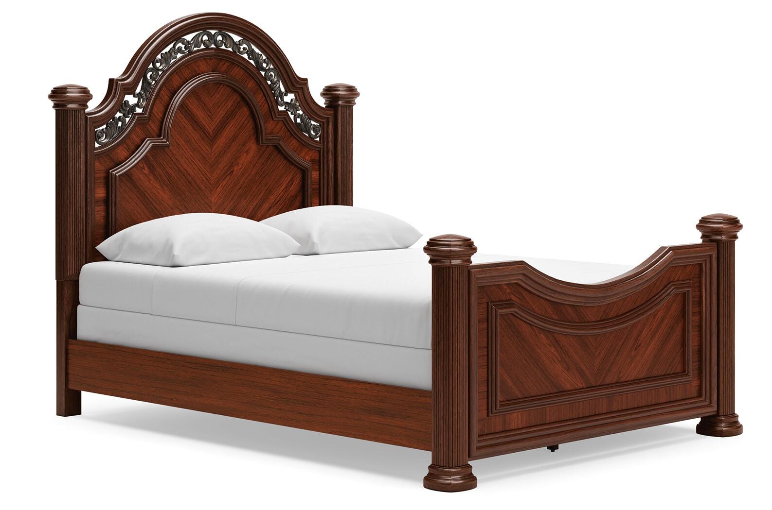 Lavinton Queen Poster Bed, Brown, large