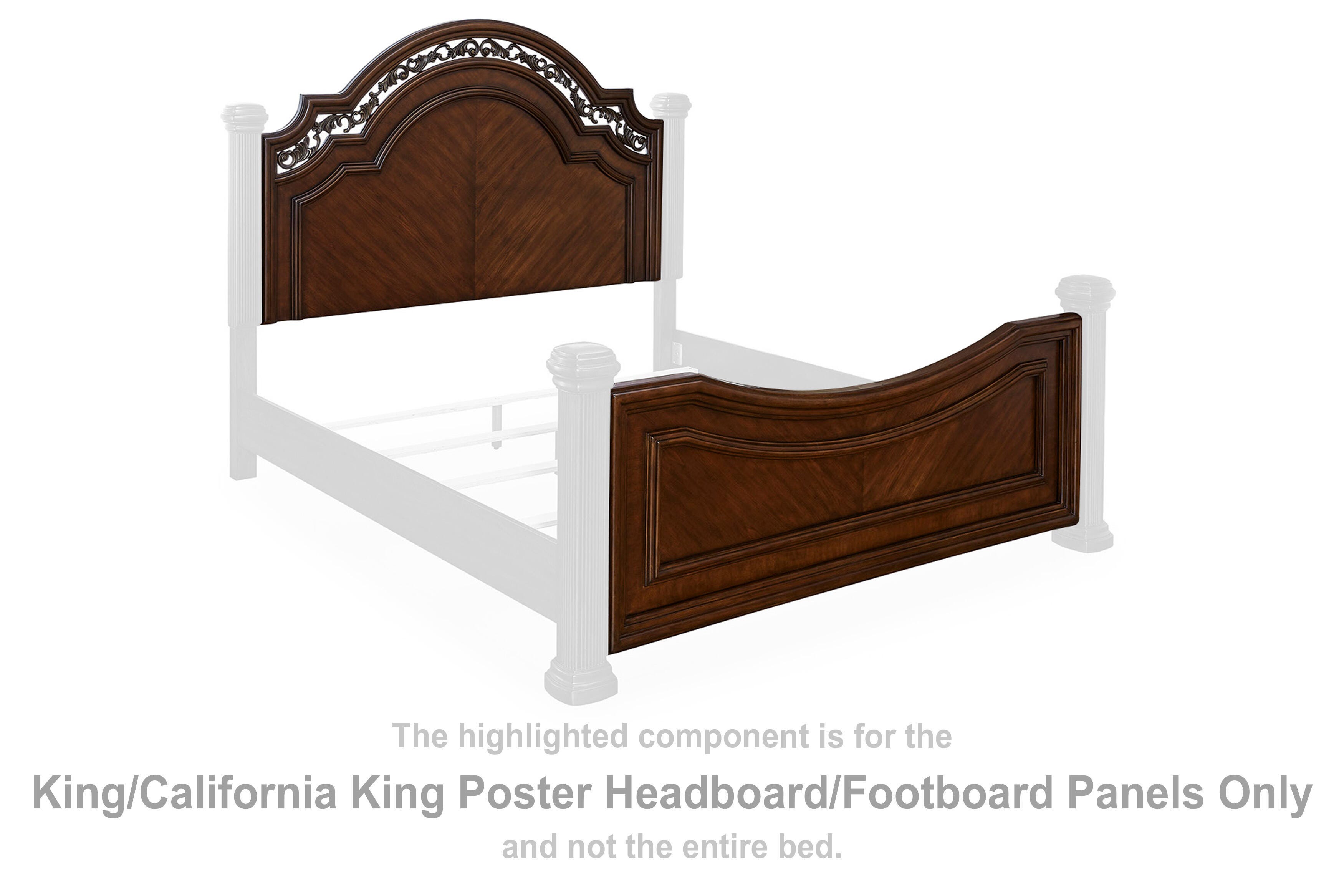 Lavinton King/California King Poster Headboard/Footboard Panels - image 1