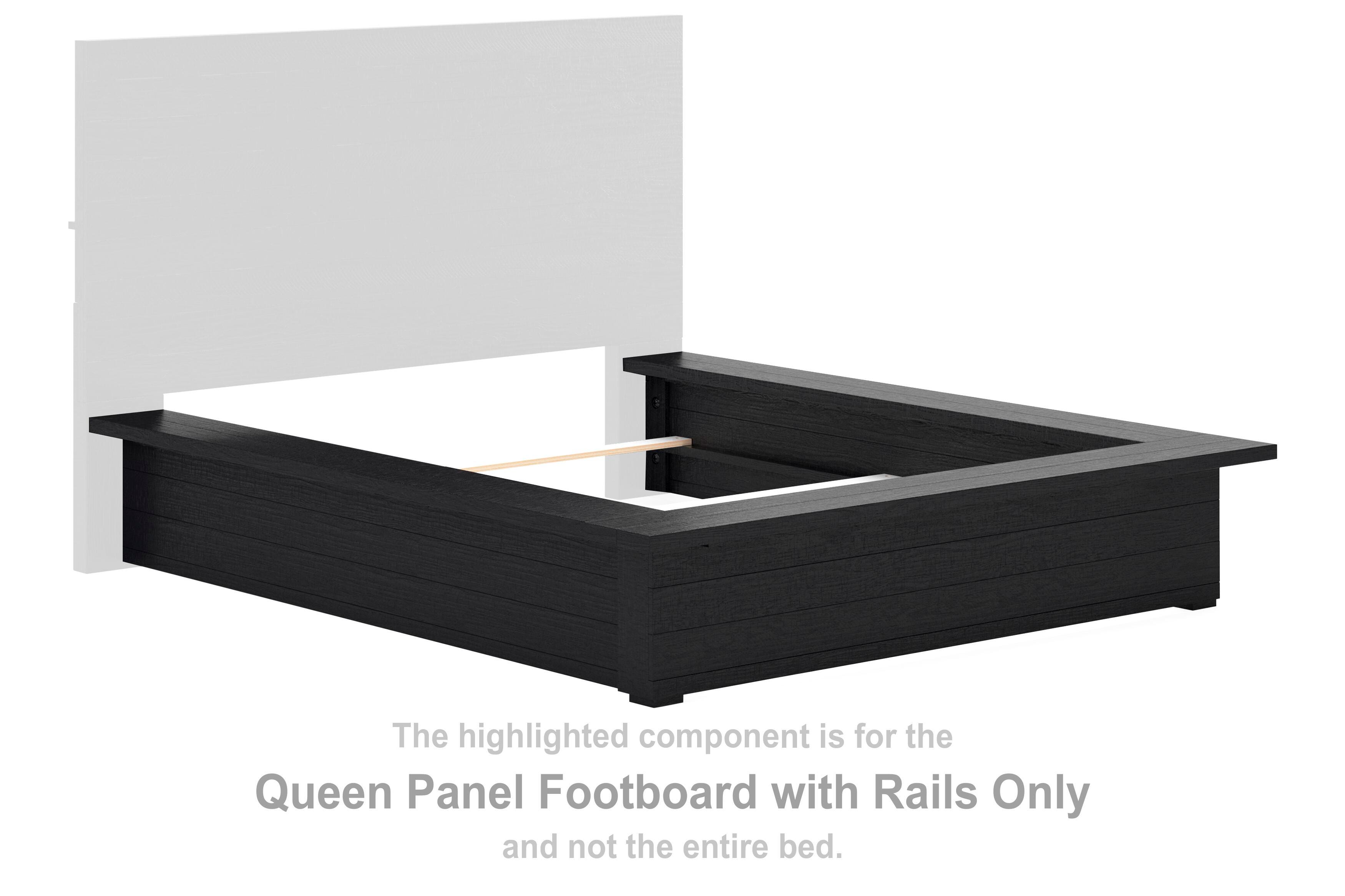 Pie de cama Londer Queen con rieles - image 2