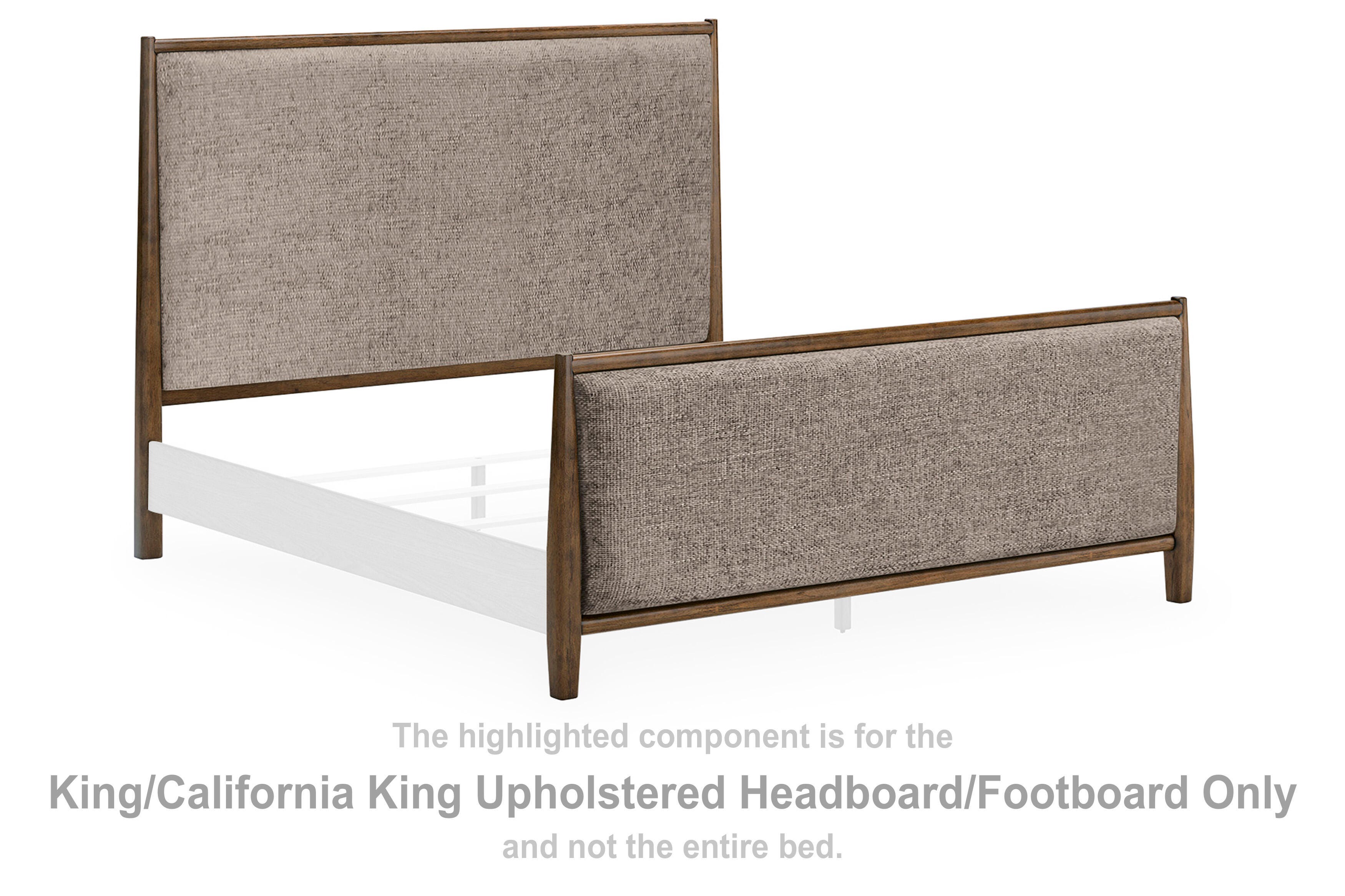 Roanhowe King/California King Upholstered Headboard/Footboard, , large