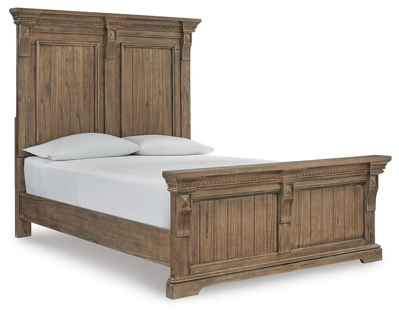 Markenburg Queen Panel Bed, Brown, large