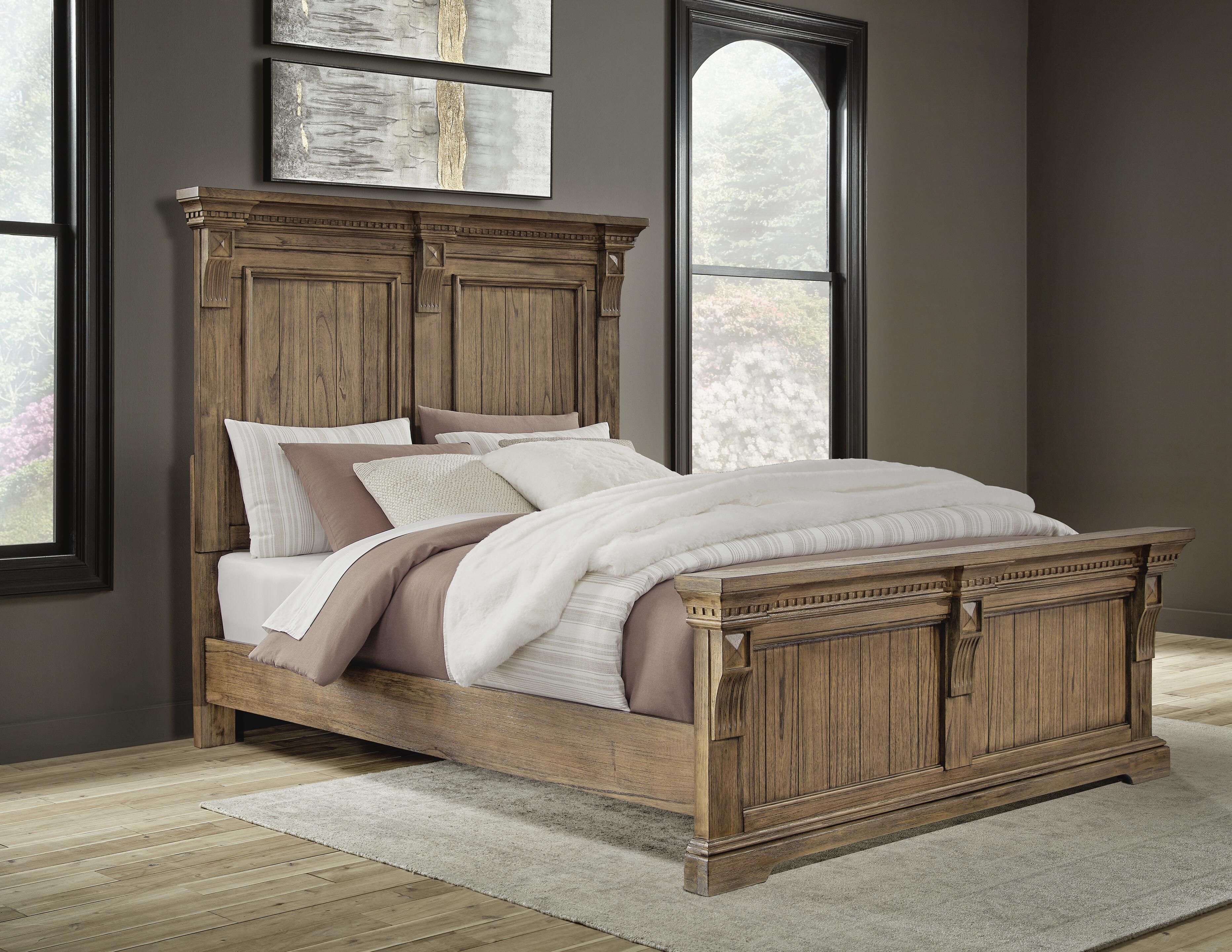 Markenburg Queen Panel Bed, Brown, rollover