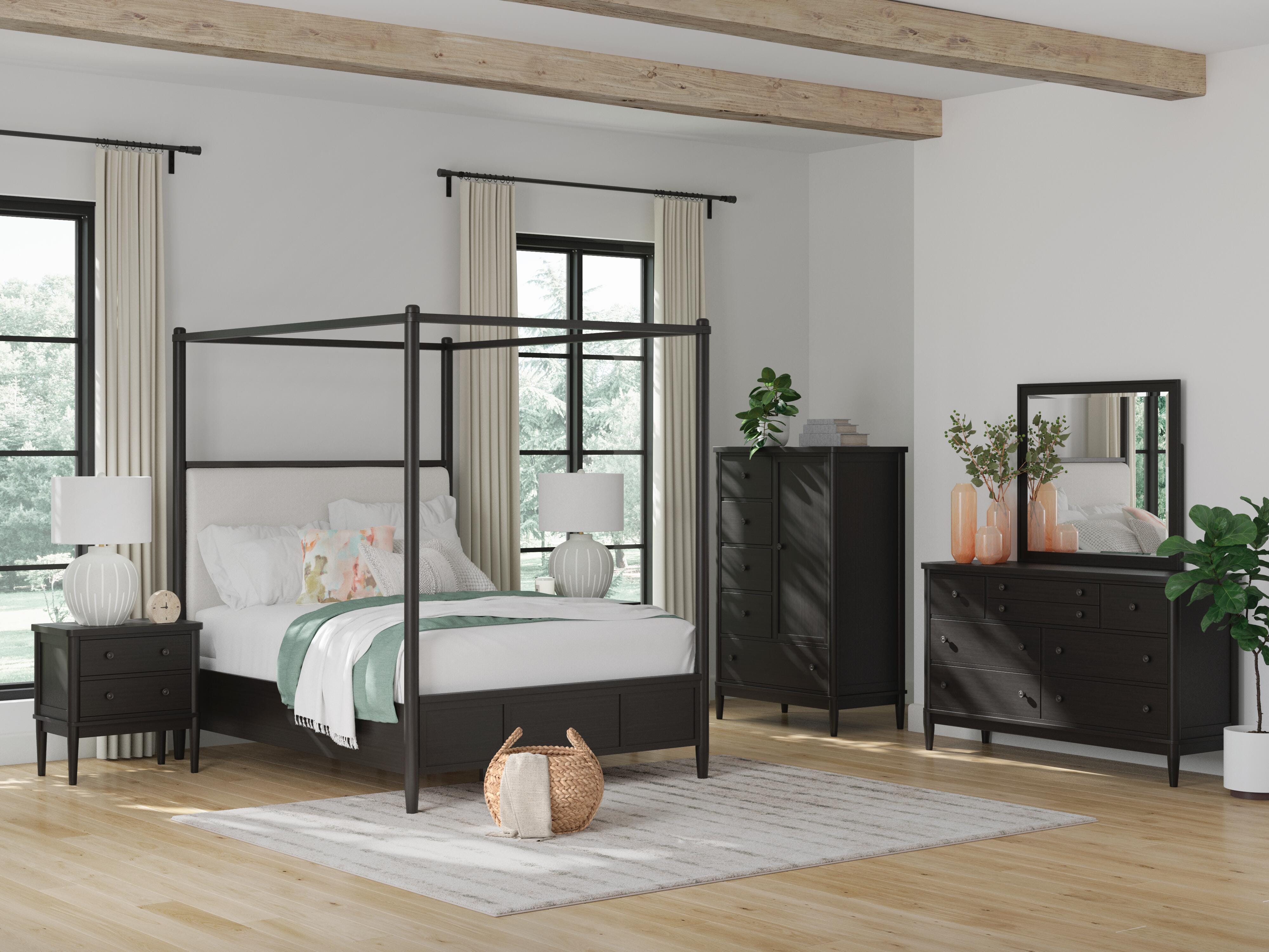 Portdown Queen Upholstered Canopy Bed - image 12