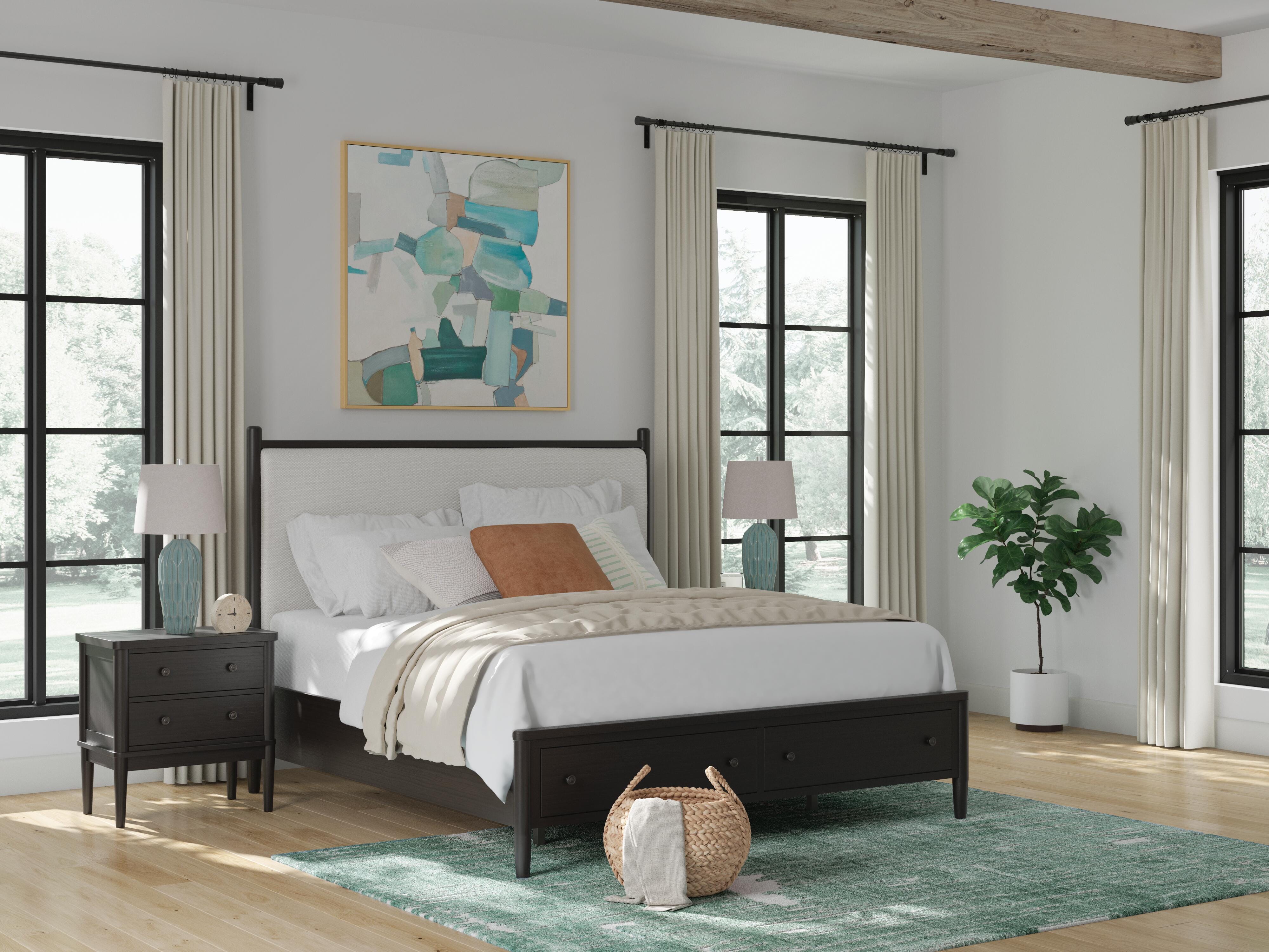 Portdown King Upholstered Panel Storage Bed - image 1
