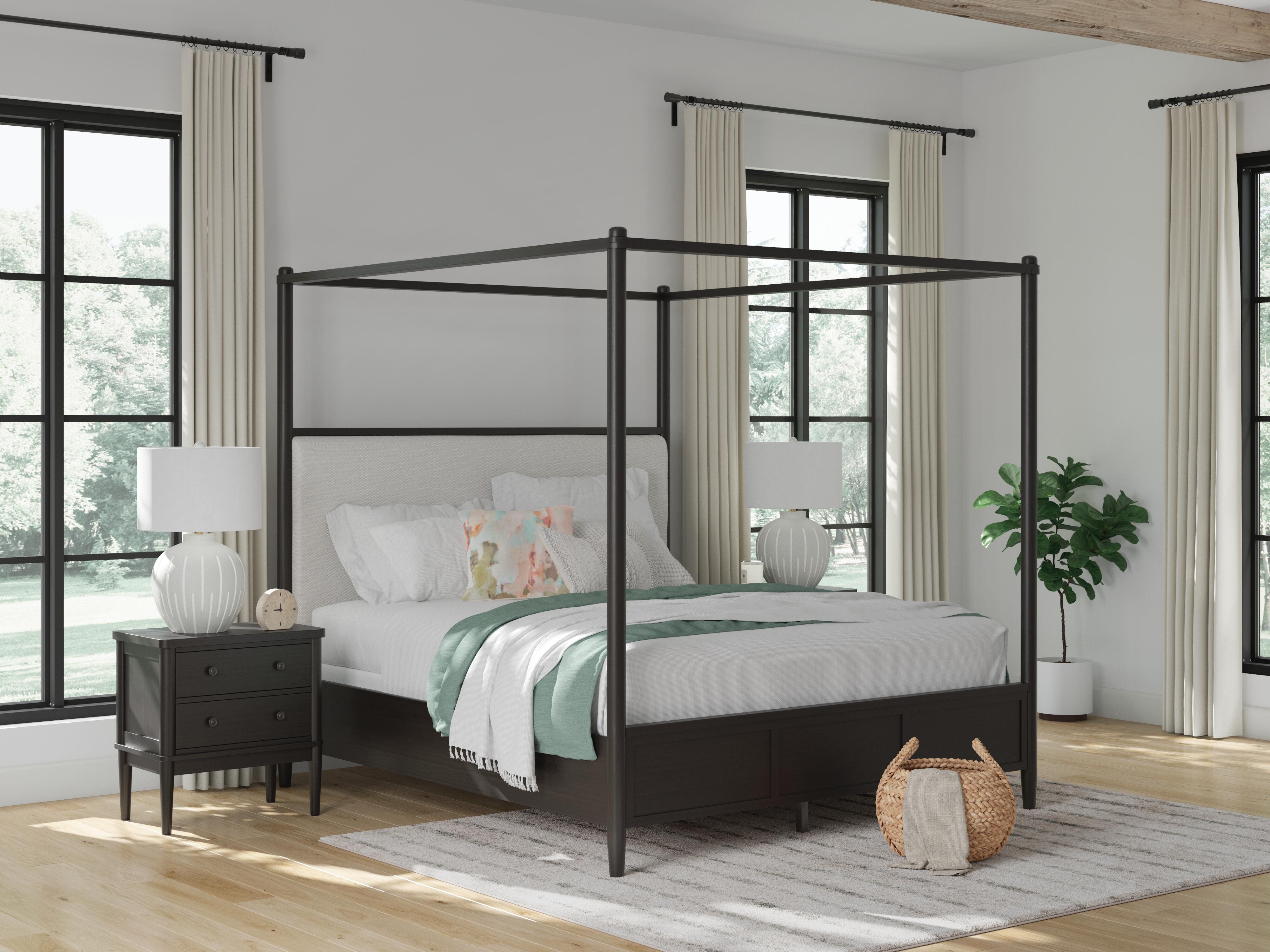 Portdown California King Upholstered Canopy Bed - image 1