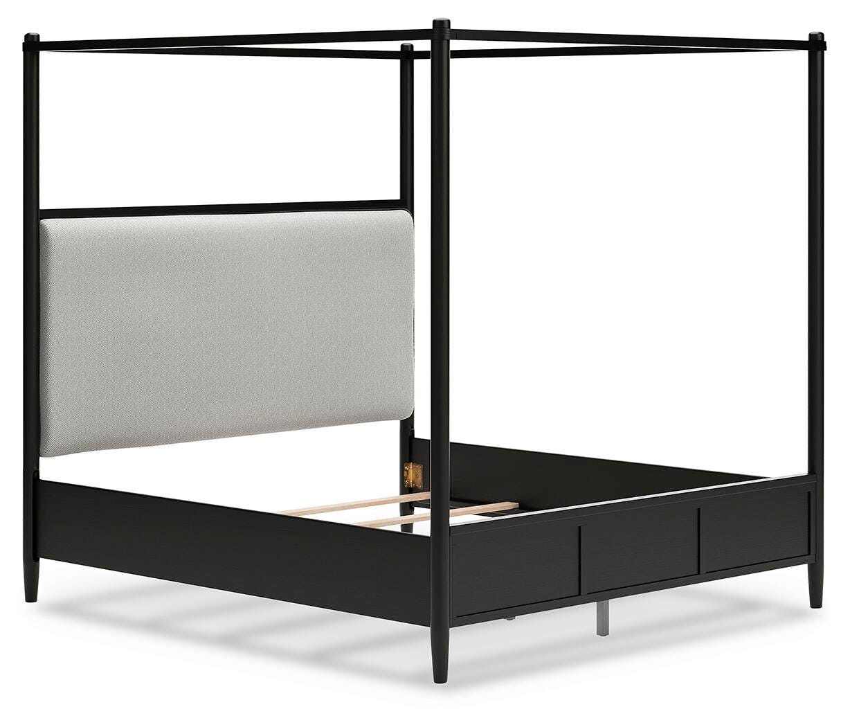 エルセーヌNEWGナイトデラックス Portdown King Next-Gen Nuvella™ Performance Fabric Canopy Bed | Ashley