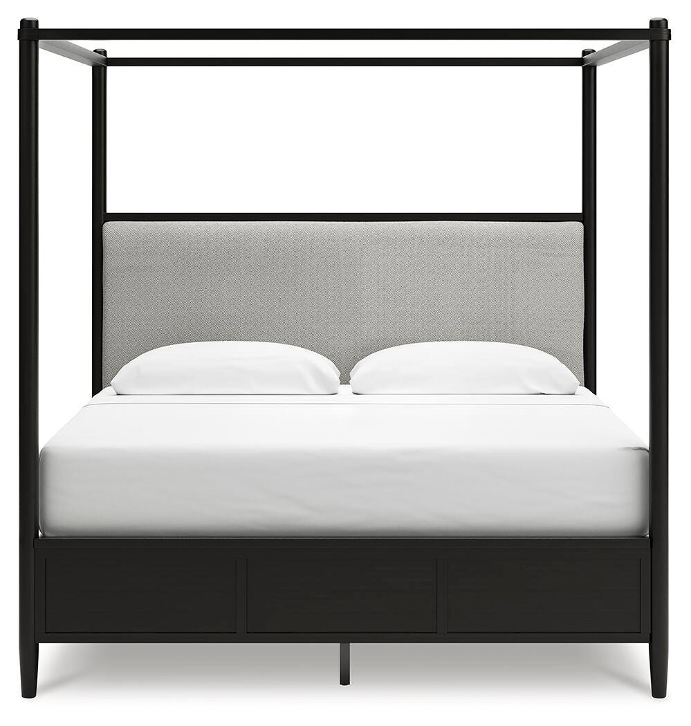 Portdown Queen Next-Gen Nuvella™ Performance Fabric Canopy Bed