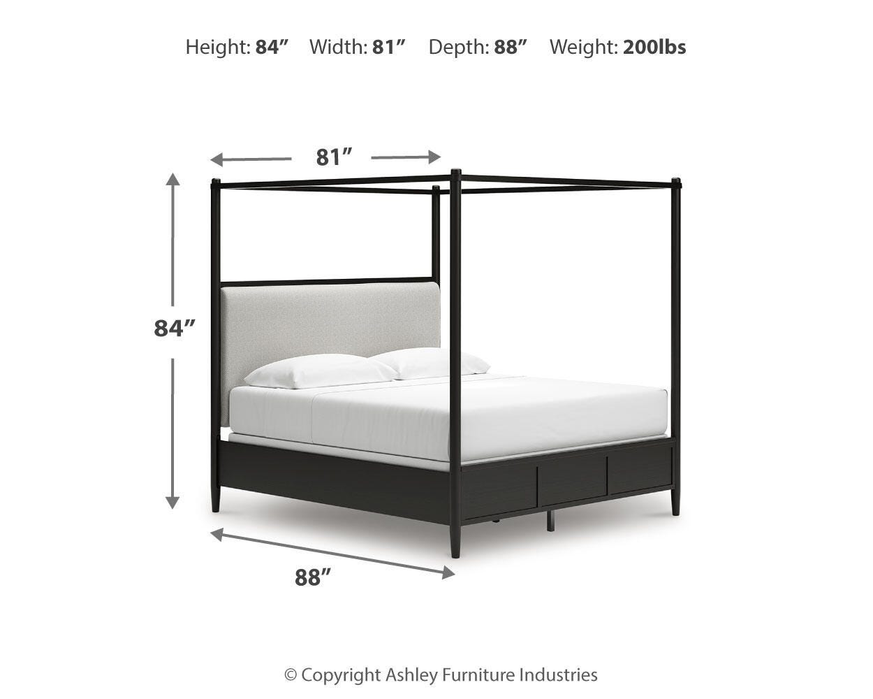 Portdown King Upholstered Canopy Bed - image 10