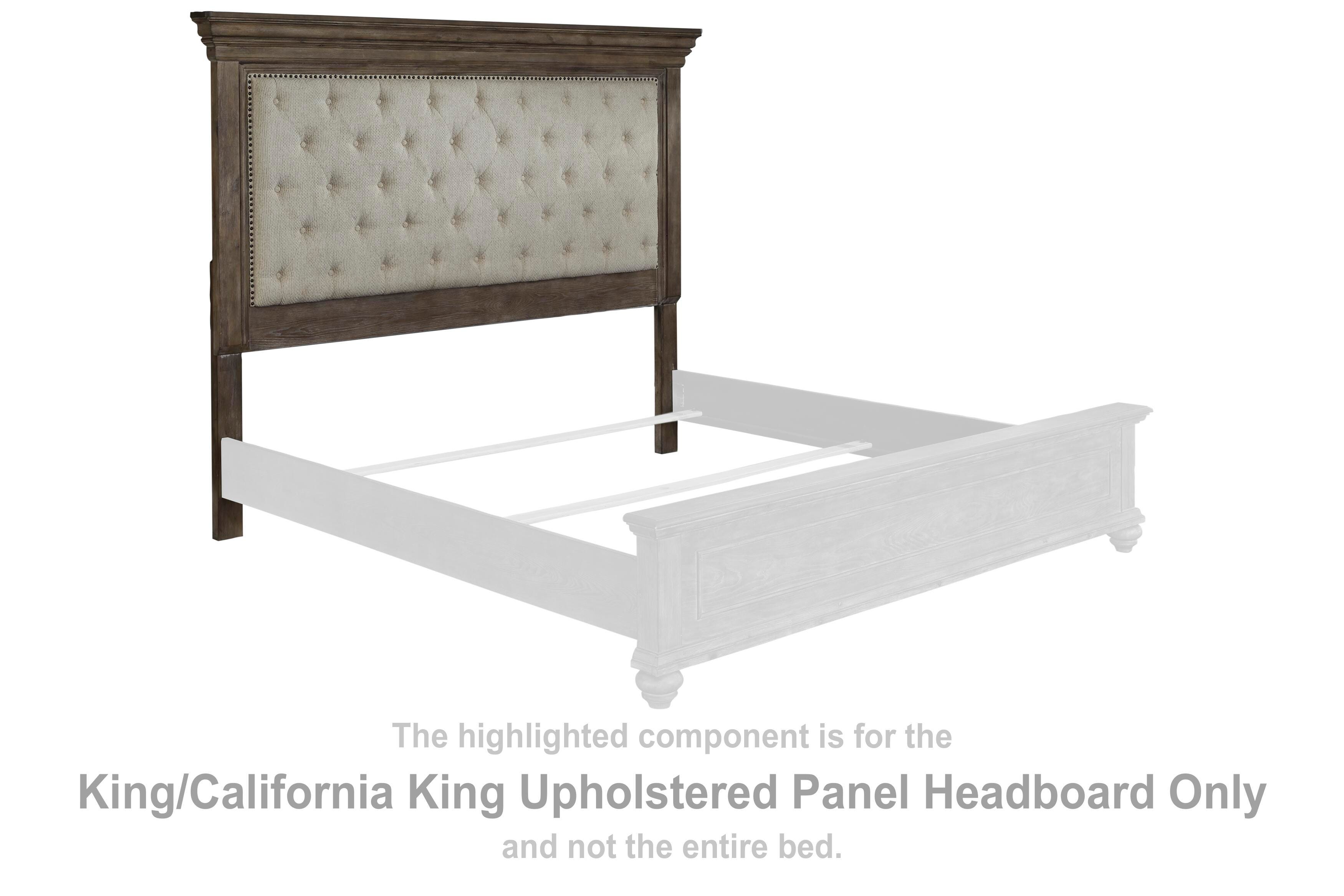 Johnelle King/California King Upholstered Panel Headboard, , large