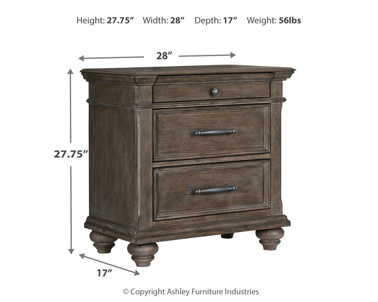 Johnelle Nightstand, , large
