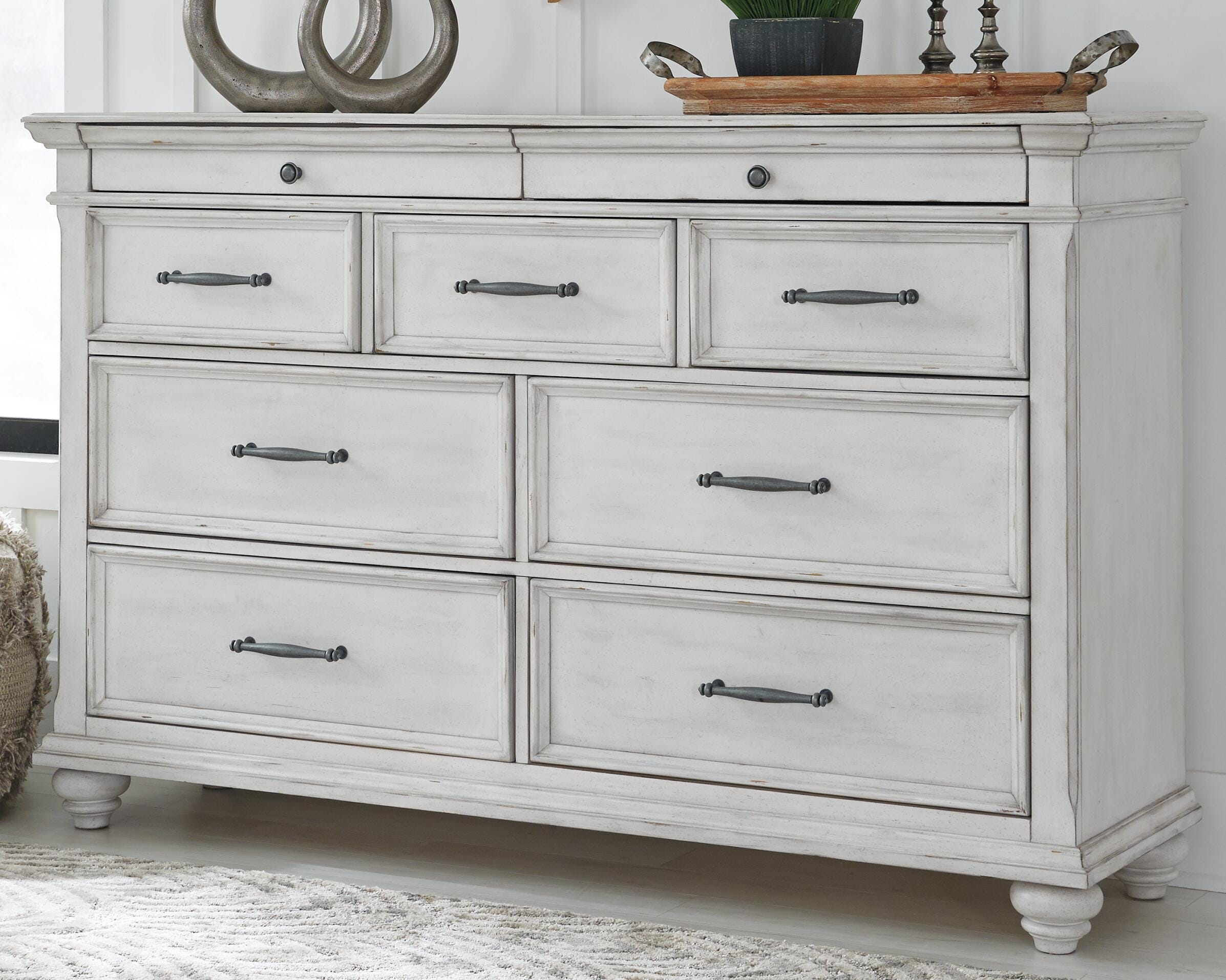 Cama con panel de almacenaje y cómoda Kanwyn King - image 10