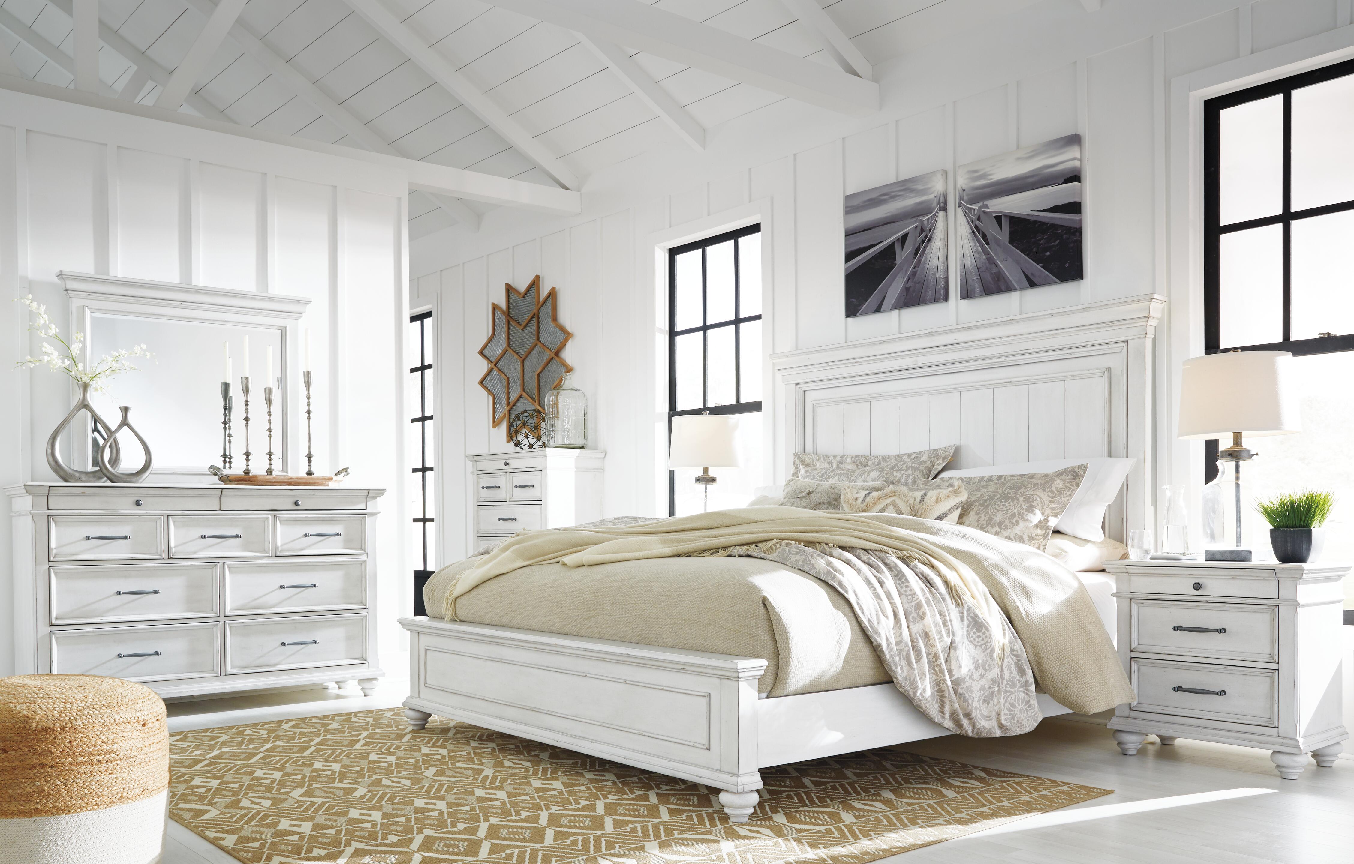 Cama King, tocador y espejo Kanwyn - image 1