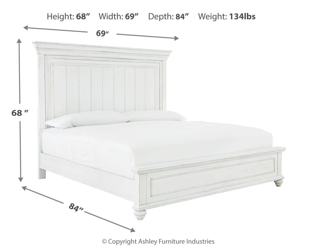 Cama Kanwyn Queen con panel, cómoda, espejo y mesita de noche - image 12