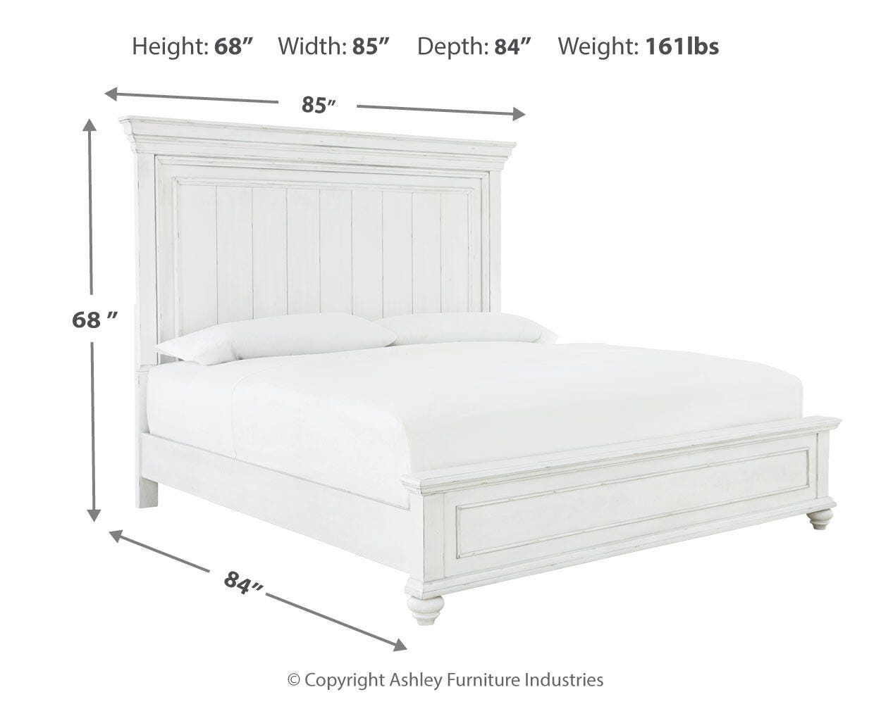 Cama tamaño King, tocador, espejo y mesita de noche Kanwyn - image 12