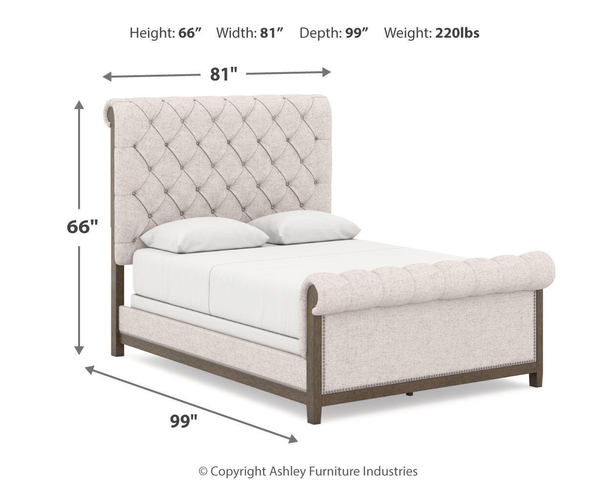 Hillcott Queen Upholstered Bed - image 9
