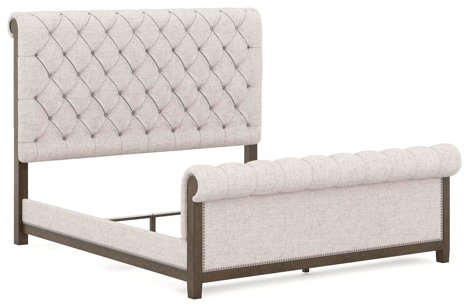 Hillcott King Upholstered Bed, Dresser and Mirror - image 11