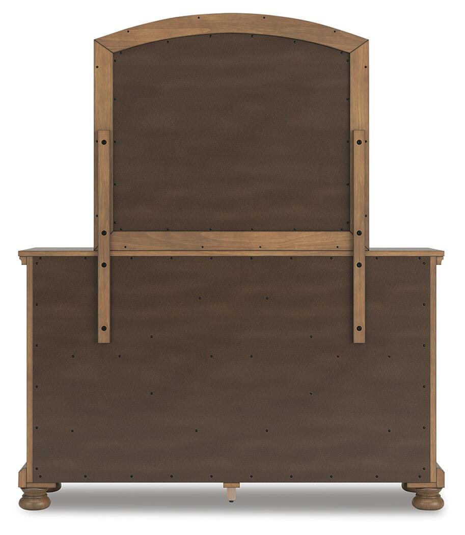 Cama tamaño Queen con trineo, cómoda, espejo, baúl y mesita de noche Vandenmore - image 6