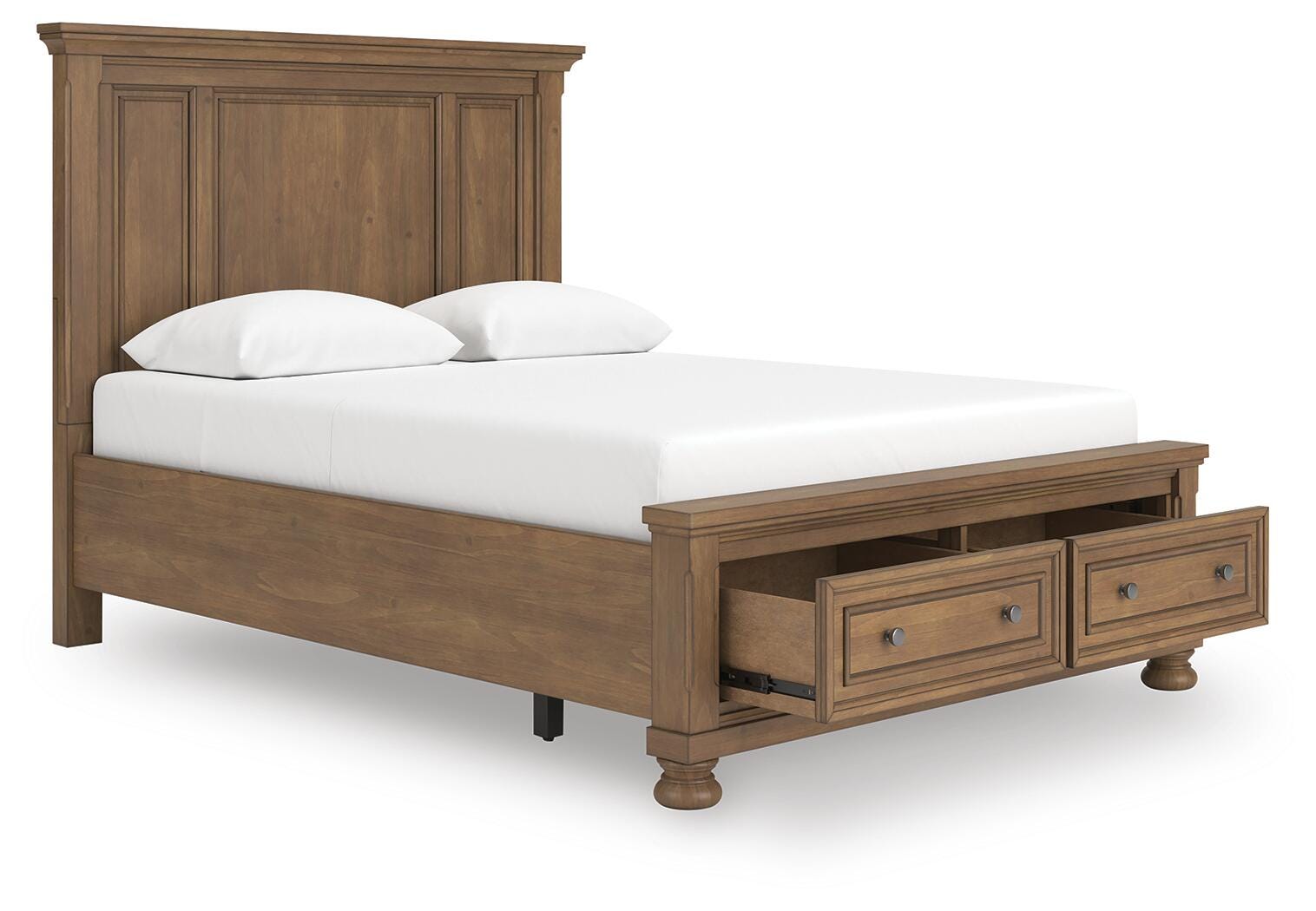 Vandenmore Queen Panel Storage Bed, Medium Brown, rollover
