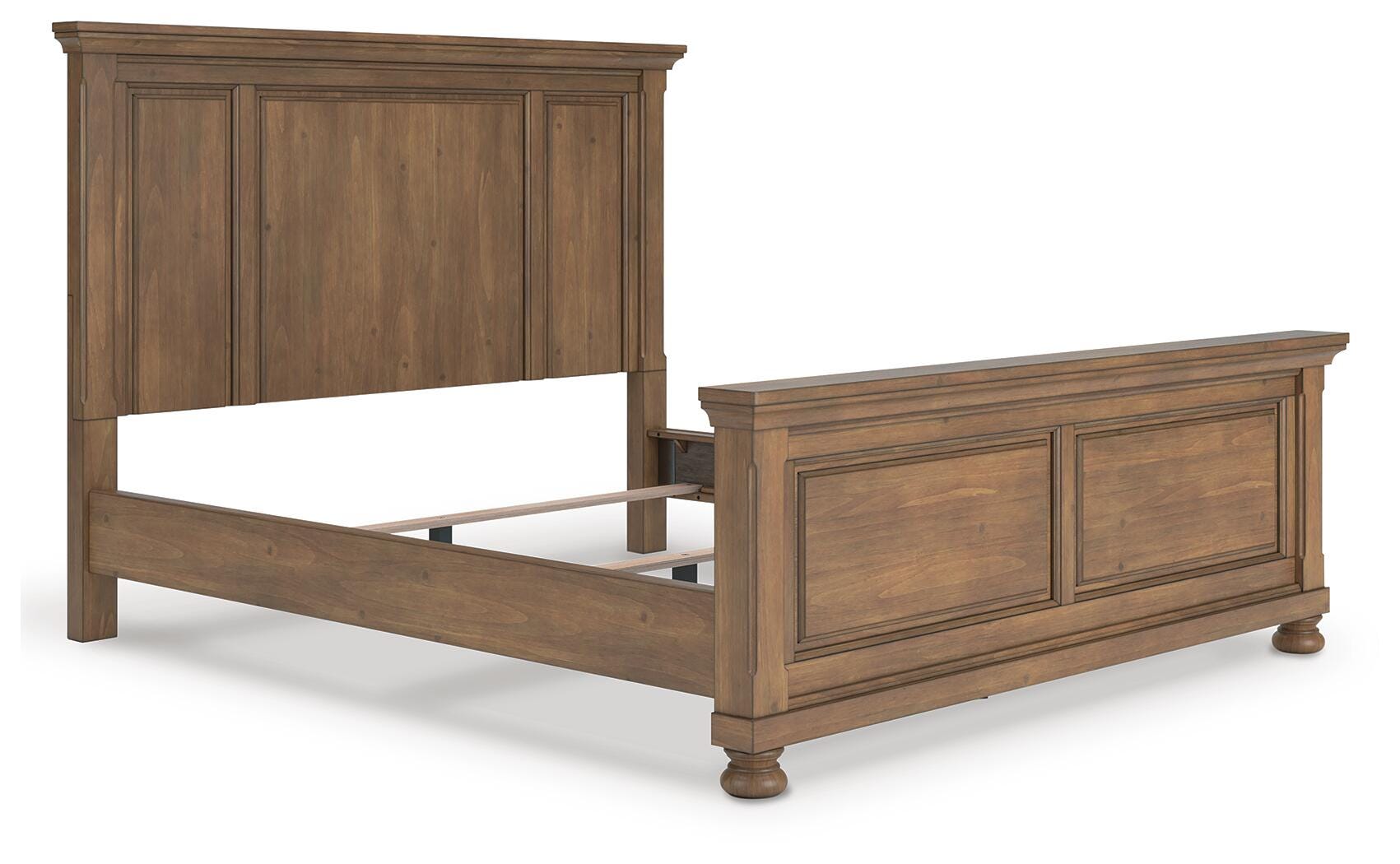 Vandenmore California King Panel Bed, Medium Brown, rollover