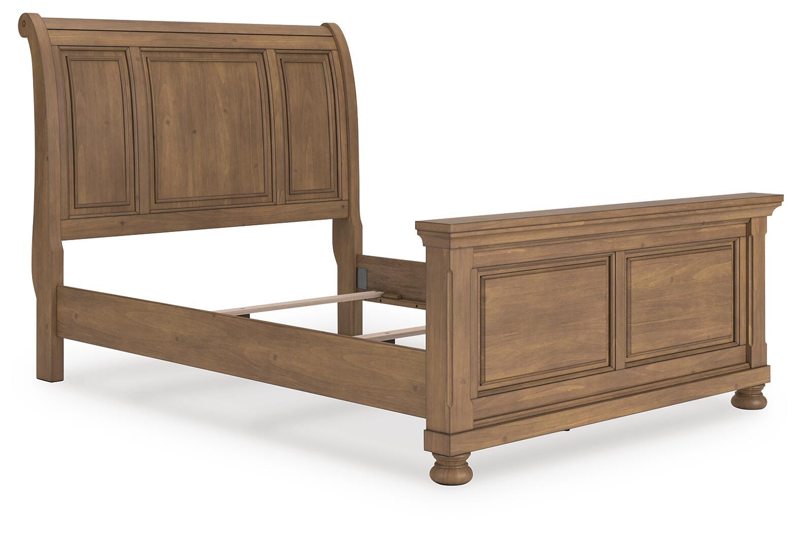 Vandenmore Queen Sleigh Bed, Medium Brown, rollover