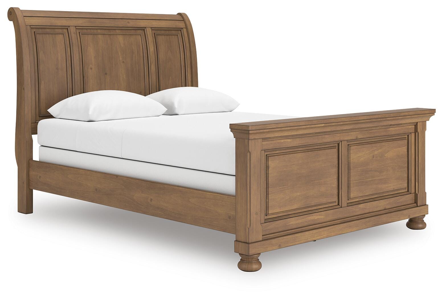 Vandenmore Queen Sleigh Bed, Medium Brown, large